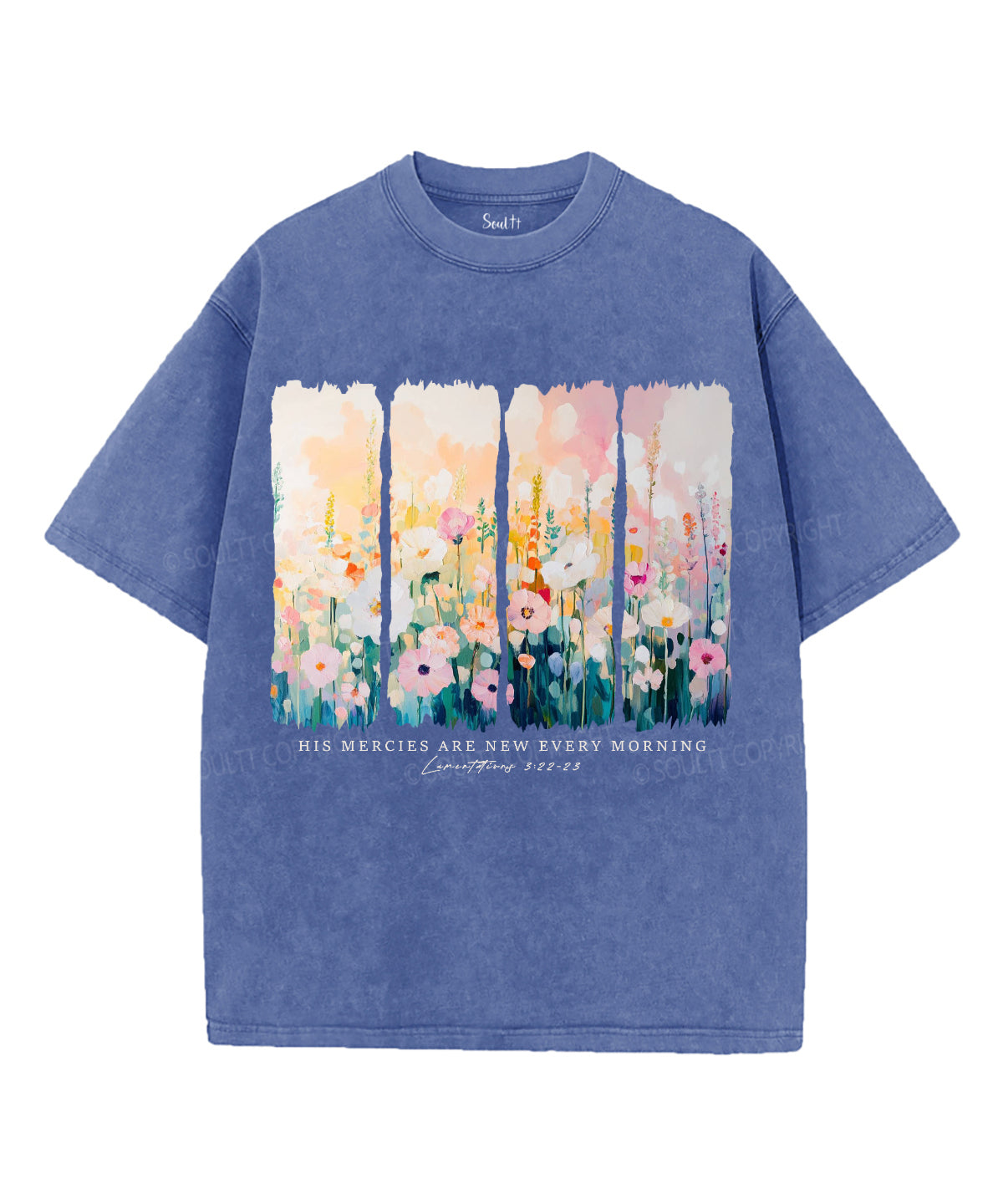 His Mercies Are New Every Morning Unisex Washed Christian T-shirt Style005 Hoodie, Sweatshirt | CiraTrend.com (Image 4)