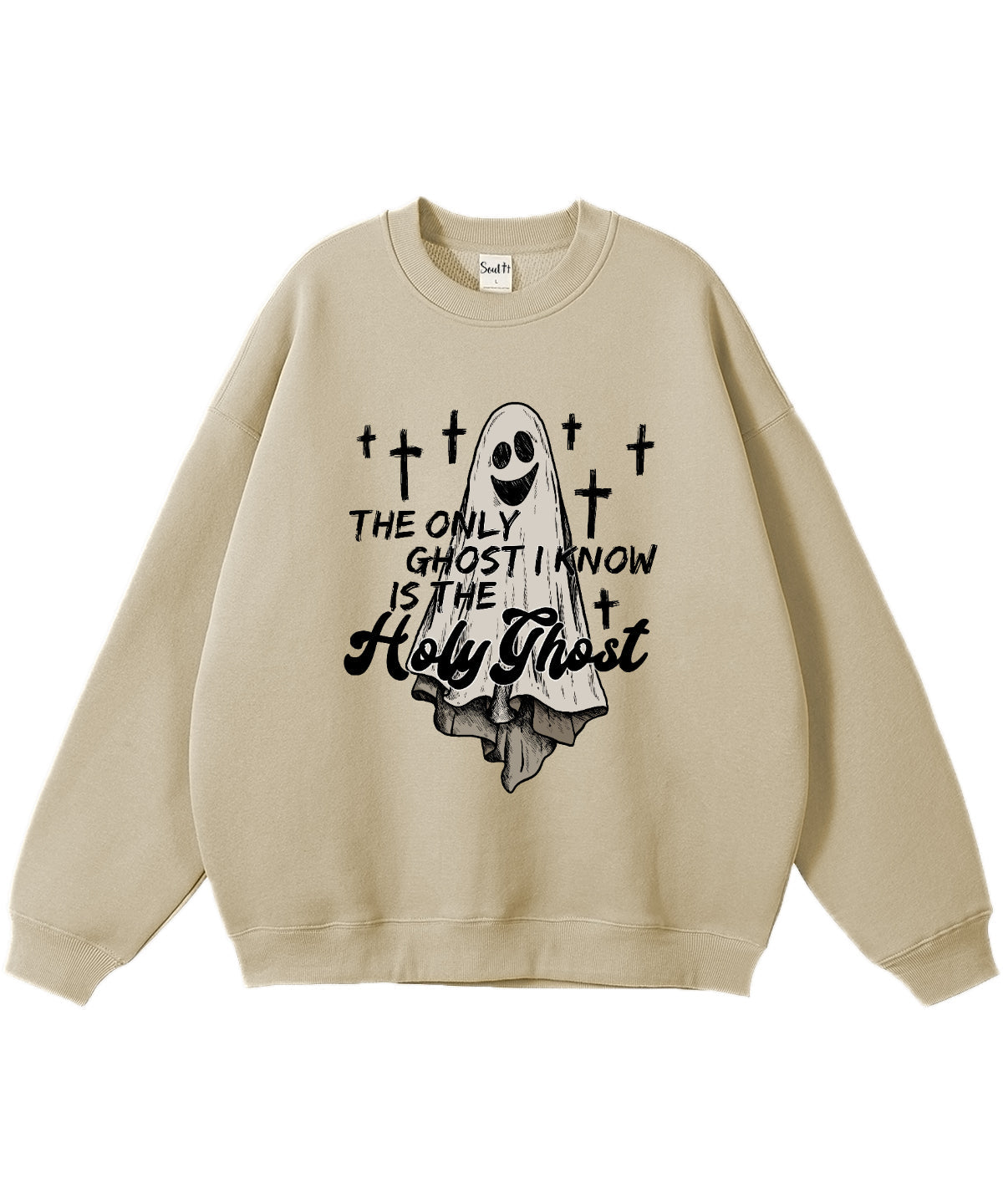 The Only Ghost Is Holy Ghost Cotton Christian Sweatshirt T-Shirts, Hoodie | CiraTrend.com (Image 4)