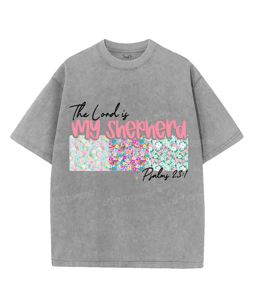 The Lord Is My Shepherd Unisex Washed Christian T-shirt Style003 Hoodie, Sweatshirt | CiraTrend.com (Image 3)