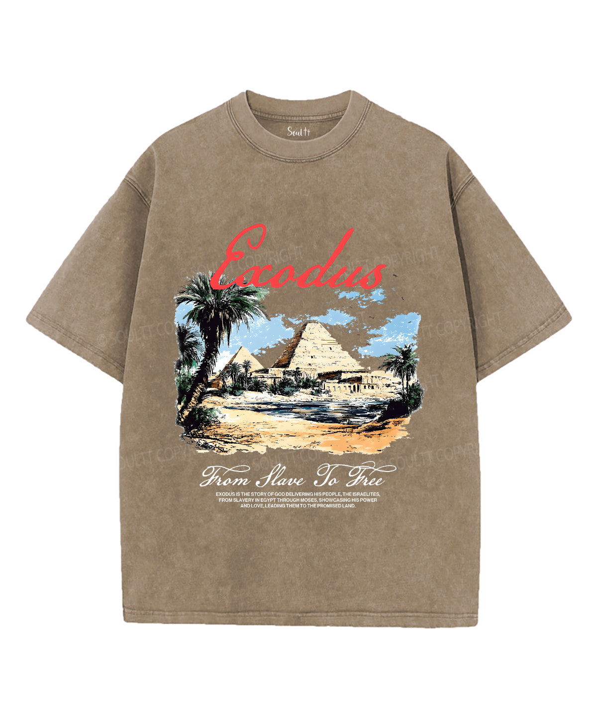 Exodus Unisex Washed Christian T-shirt Hoodie, Sweatshirt | CiraTrend.com (Image 5)