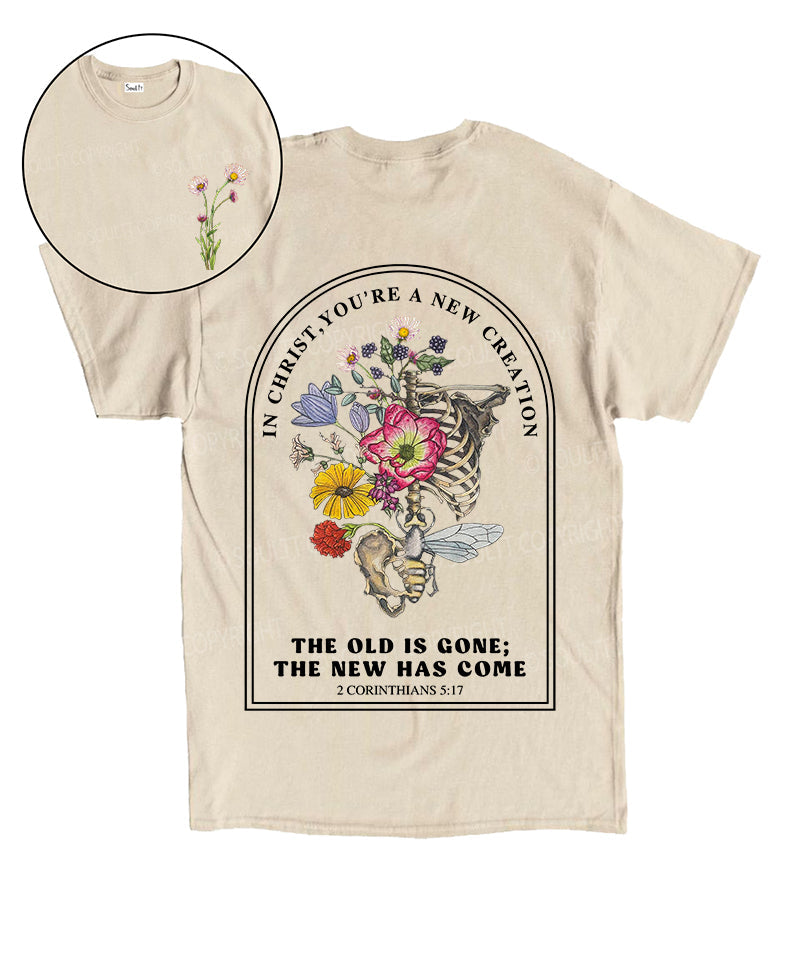 The Old Is Gone Double Sided Unisex Cotton Christian T-Shirt Hoodie, Sweatshirt | CiraTrend.com (Image 1)