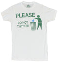 Twitter "Please Don'T Twitter" Wastebasket Stick Guy Image T-Shirts, Hoodie, Sweatshirt