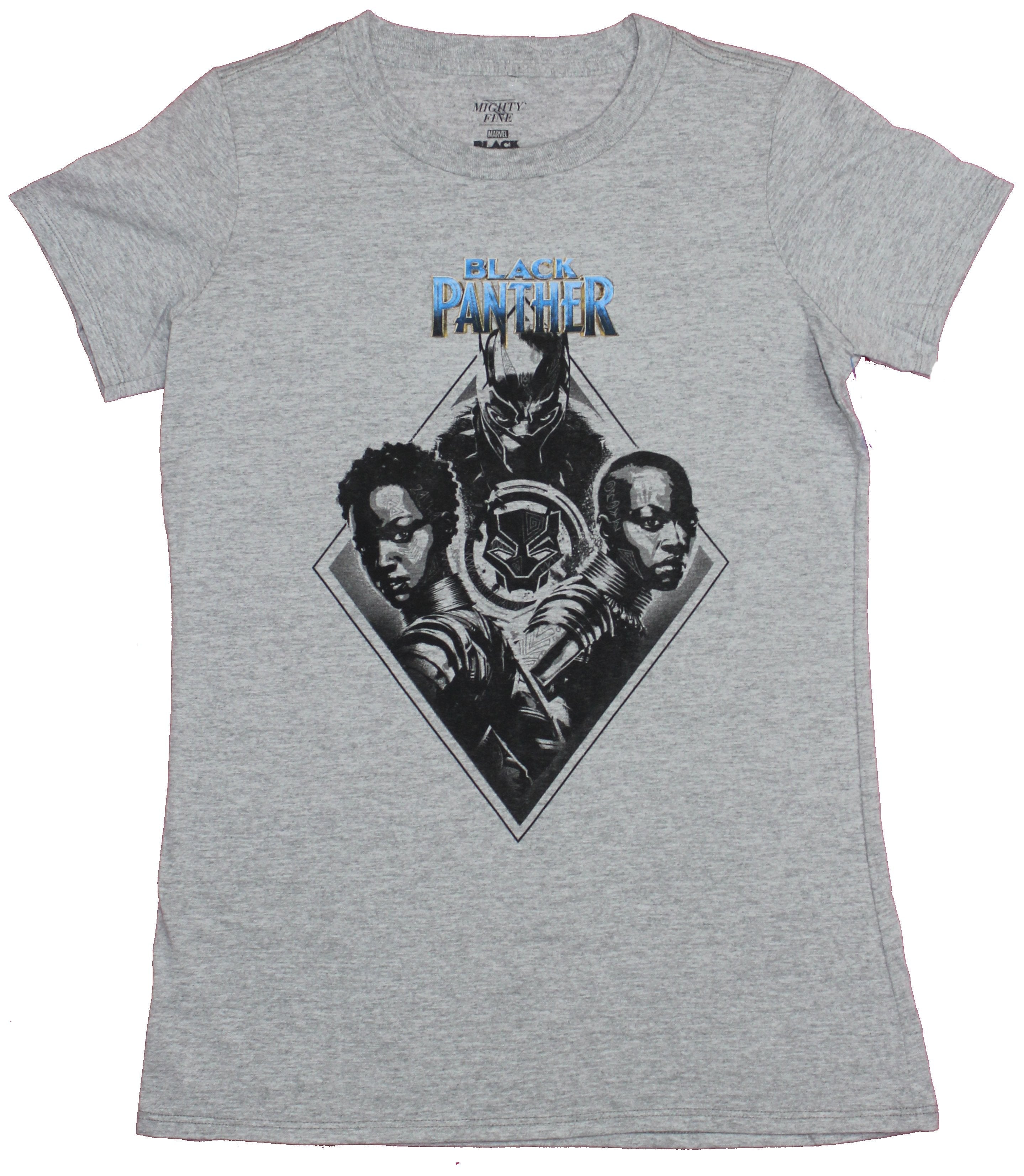 Black Panther Girls Juniors T-Shirt- Triangle Shaped Triple Threat Image Hoodie, Sweatshirt | CiraTrend.com
