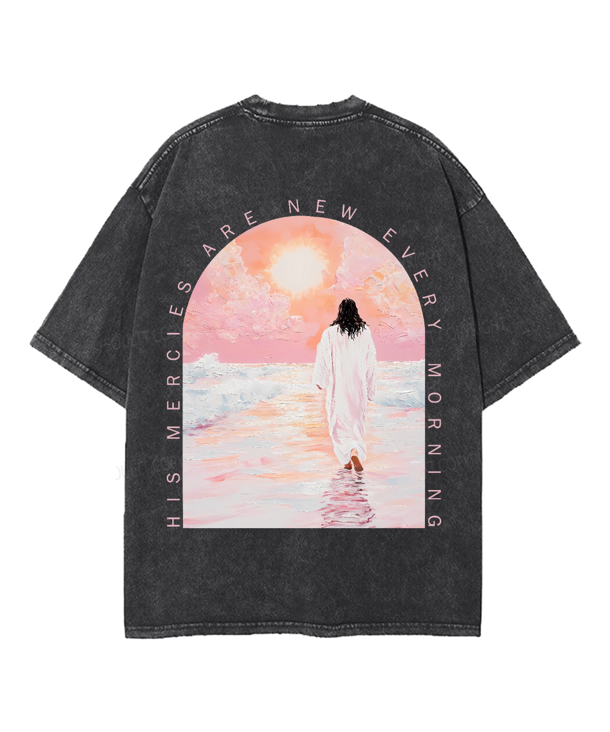 His Mercies Are New Double Sided Unisex Washed Christian T-shirt Style001 Hoodie, Sweatshirt | CiraTrend.com (Image 3)