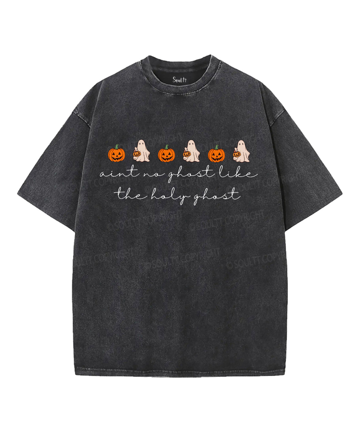 Aint No Ghost Unisex Washed Christian T-shirt Style001 Hoodie, Sweatshirt | CiraTrend.com (Image 1)