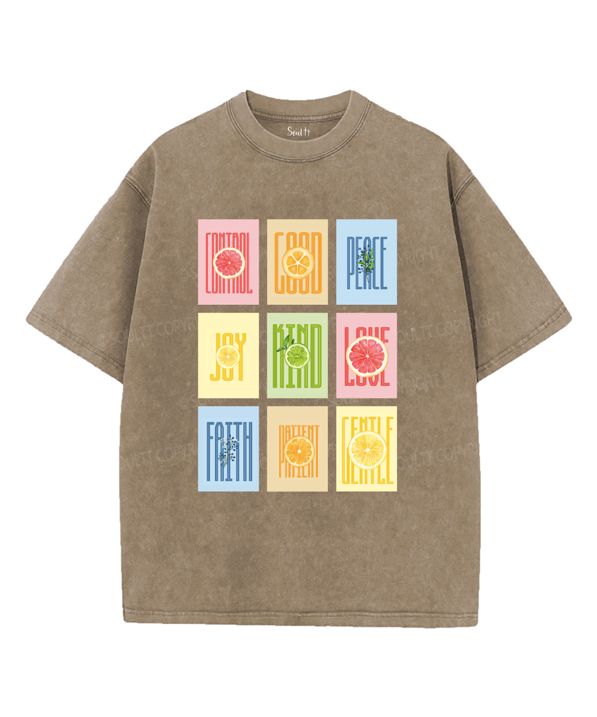Fruit Of The Spirit Washed Christian T-shirt Style005 Hoodie, Sweatshirt | CiraTrend.com (Image 5)