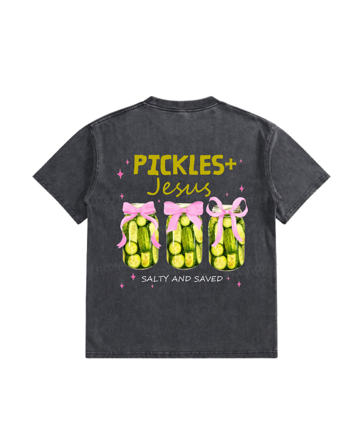 Kids Pickles Jesus Double Sided Washed Christian T-shirt Hoodie, Sweatshirt | CiraTrend.com (Image 3)