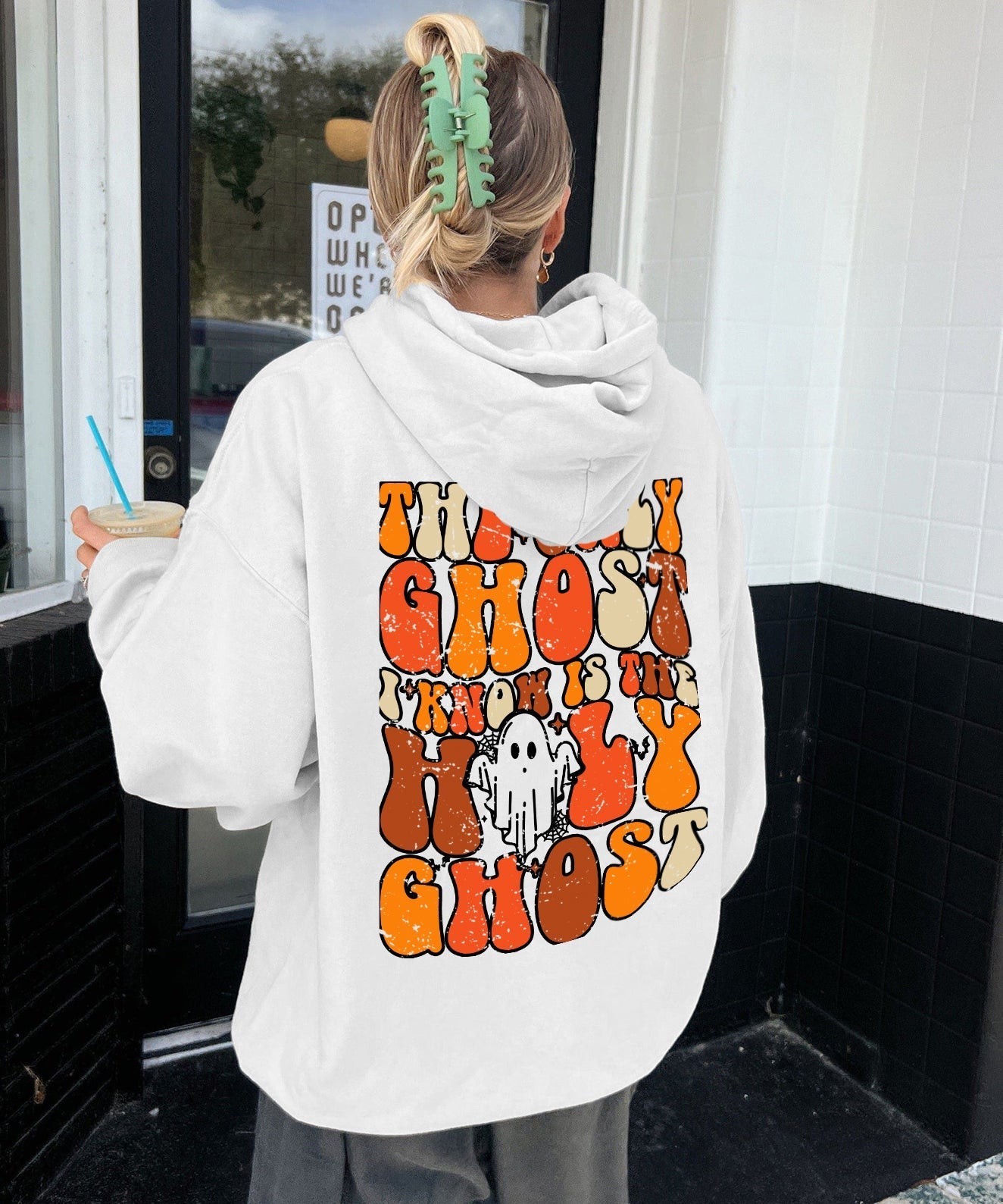 The Only Ghost Double Sided Cotton Christian Hoodie T-Shirts, Sweatshirt | CiraTrend.com (Image 1)