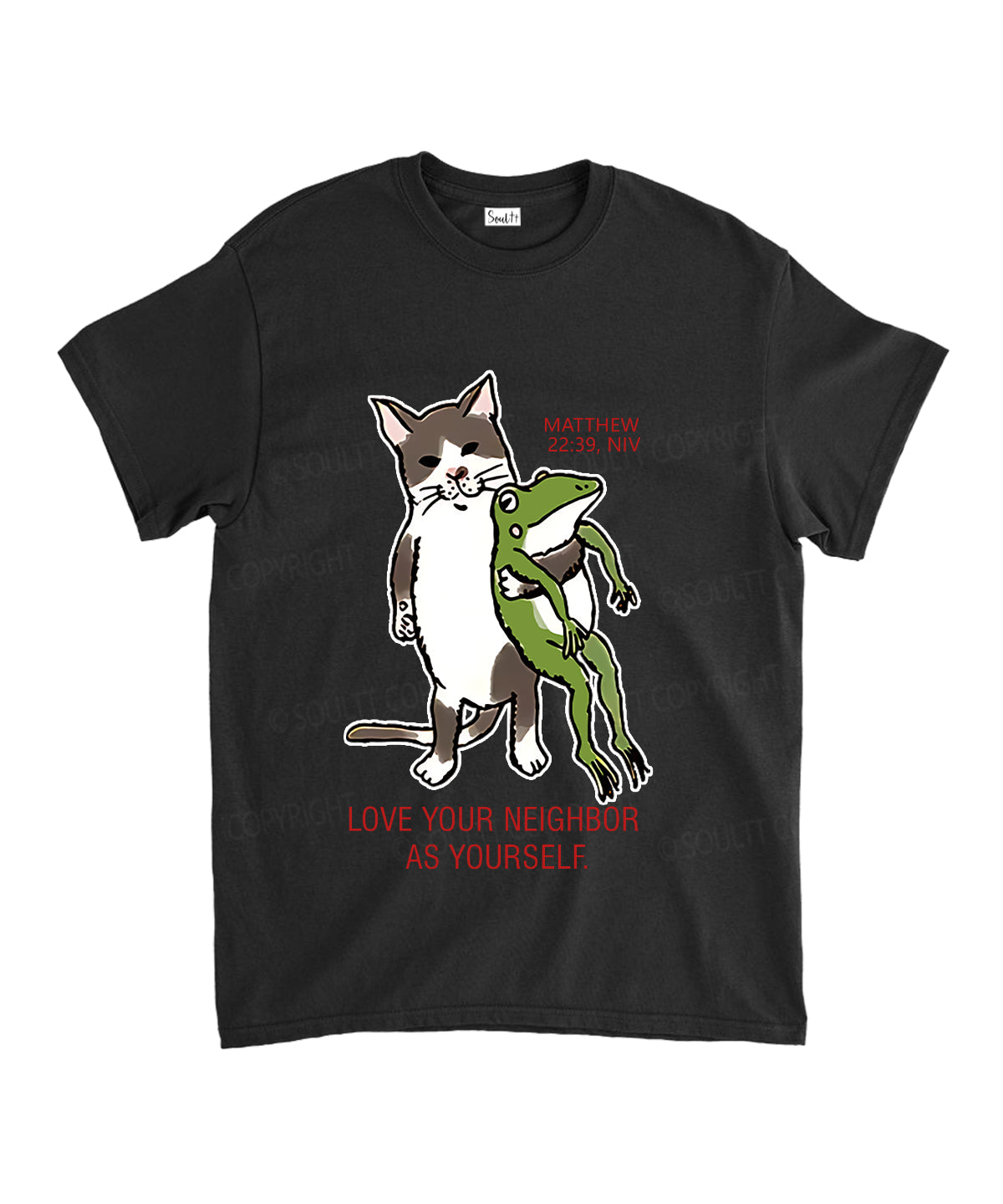 Love Your Neighbor Unisex Cotton Christian T-Shirt Hoodie, Sweatshirt | CiraTrend.com (Image 2)