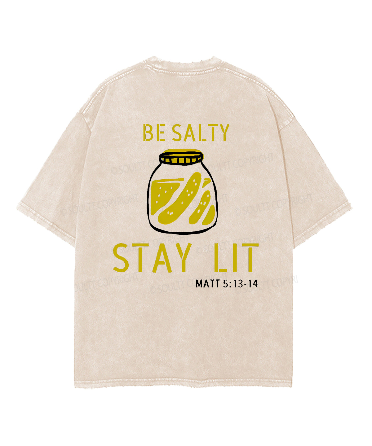 Be Salty Stay Lit Double Sided Unisex Washed Christian T-shirt Style003 Hoodie, Sweatshirt | CiraTrend.com (Image 4)
