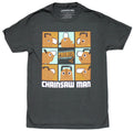 Chainsaw Man mens T-Shirt - Boxed Images of Pochita Around Name Hoodie, Sweatshirt | CiraTrend.com