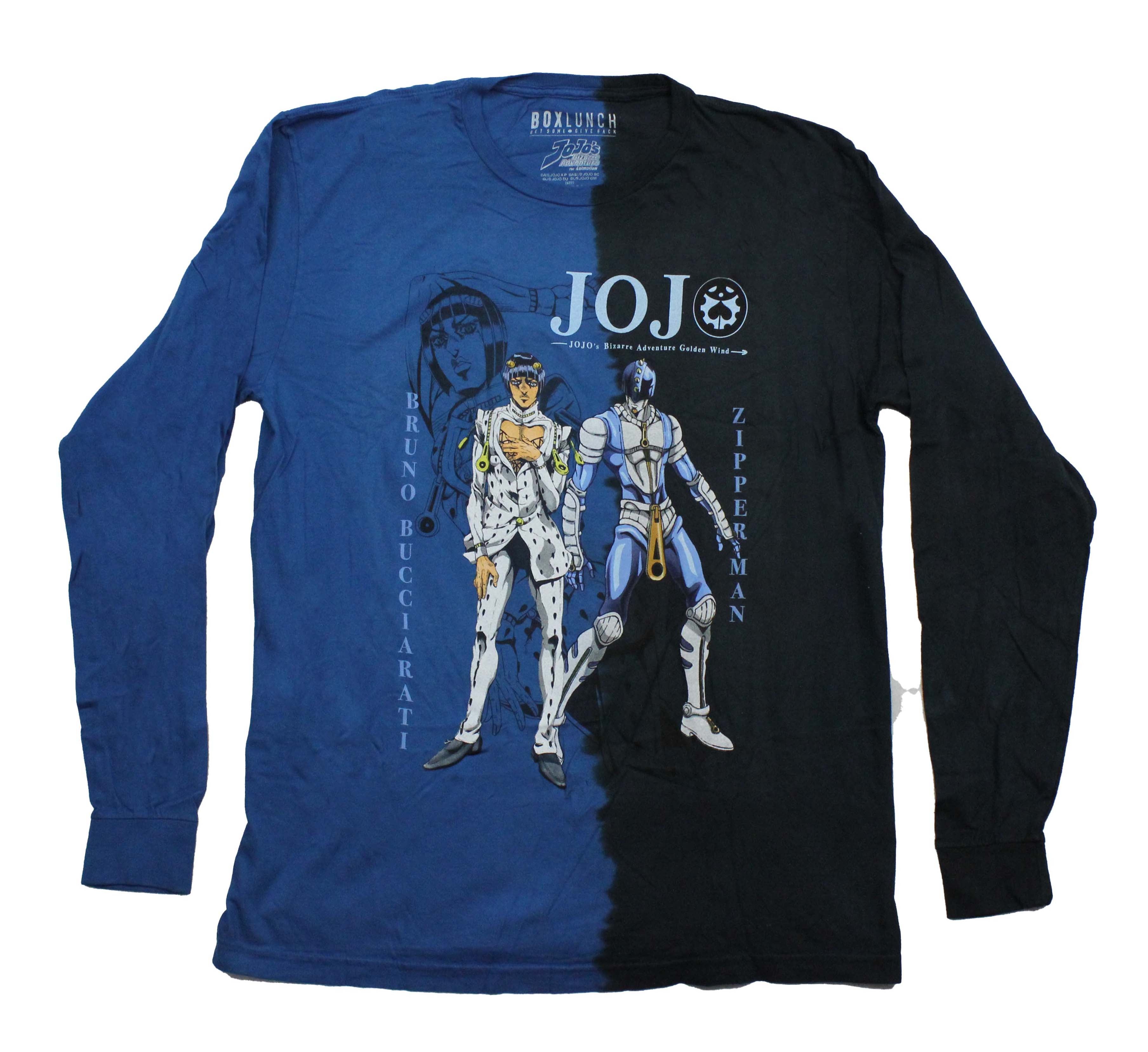 Jojo's Bizarre Adventure Mens Long Sleeve T-Shirt -Bruno & Zipper Split Hoodie, Sweatshirt | CiraTrend.com