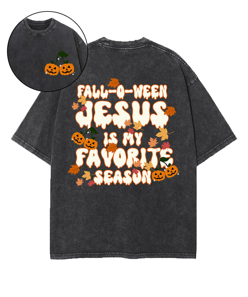 Fall O Ween Jesus Double SidedWashed Christian T-Shirts, Hoodie, Sweatshirt