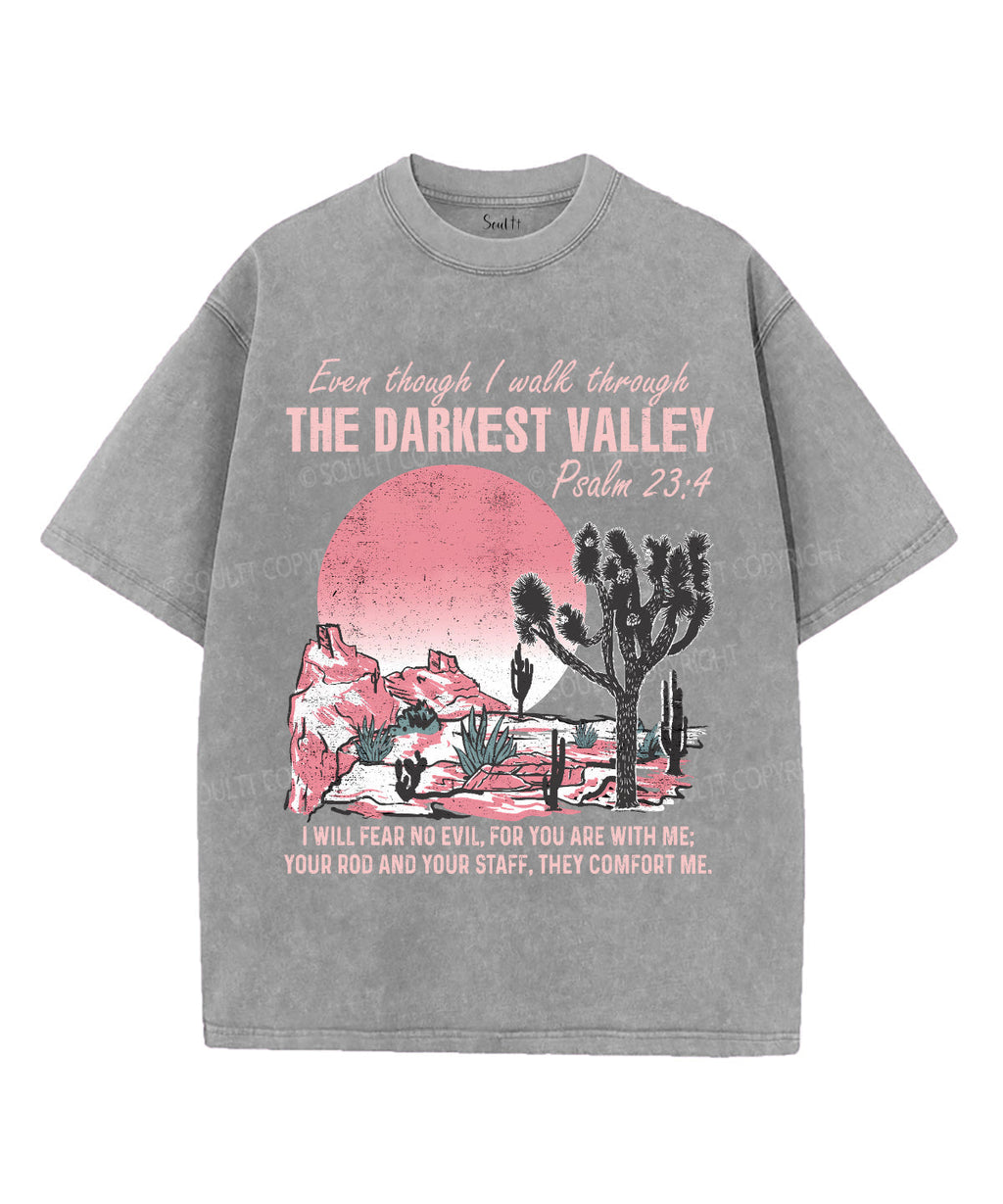 I Will Fear No Evil Washed Christian Style001 T-Shirts, Hoodie, Sweatshirt