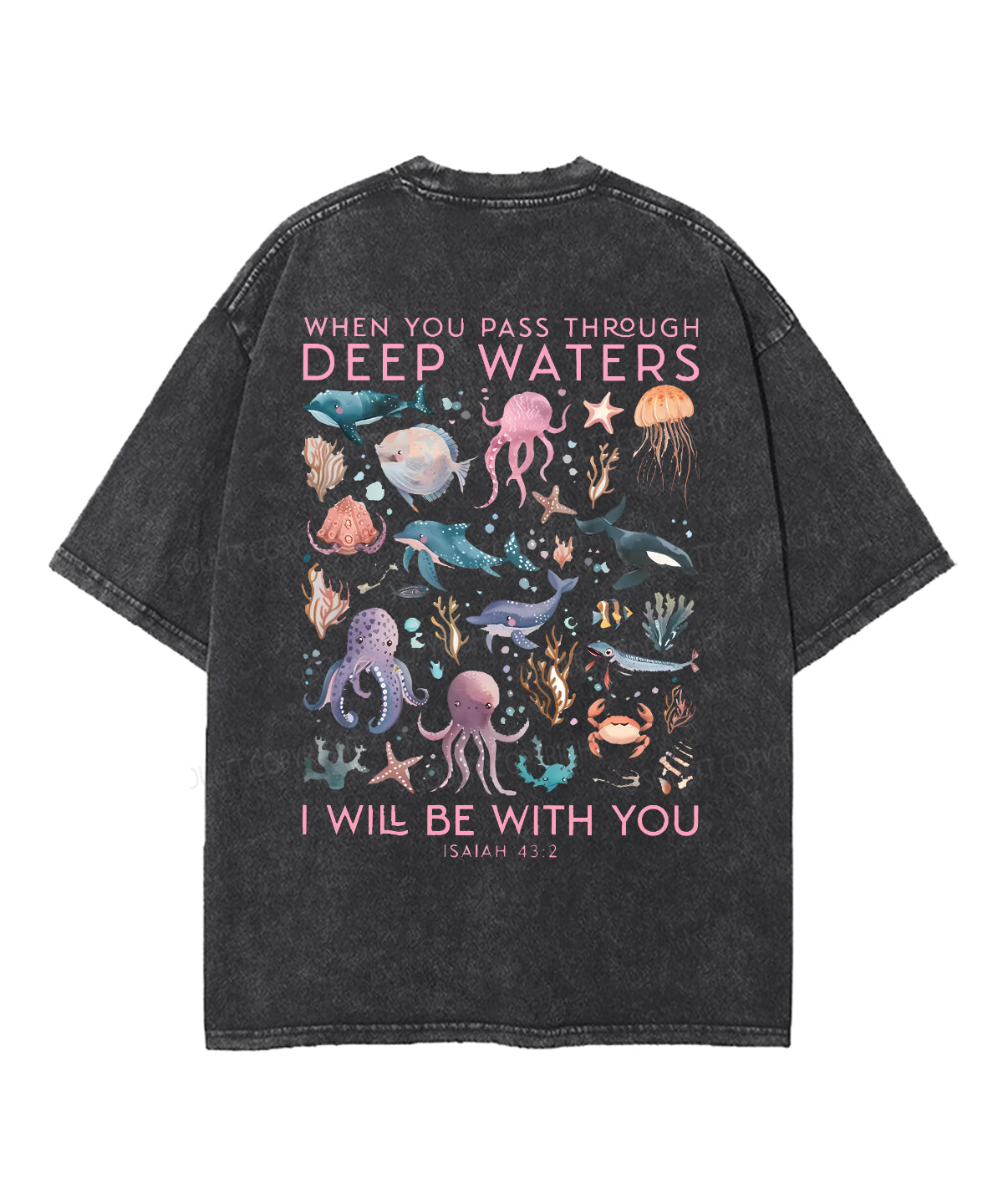 I Will Be With You Double Sided Unisex Washed Christian T-shirt Style047 Hoodie, Sweatshirt | CiraTrend.com (Image 4)