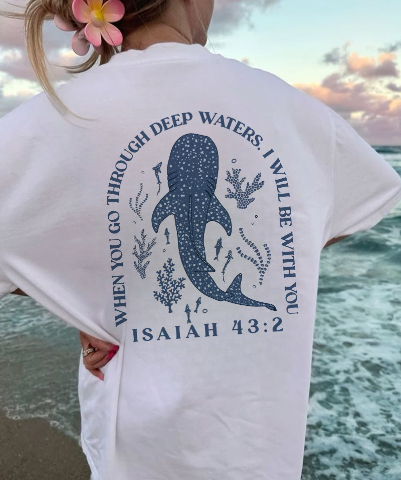 I Will Be With You Double Sided Unisex Cotton Christian T-Shirt Hoodie, Sweatshirt | CiraTrend.com (Image 2)