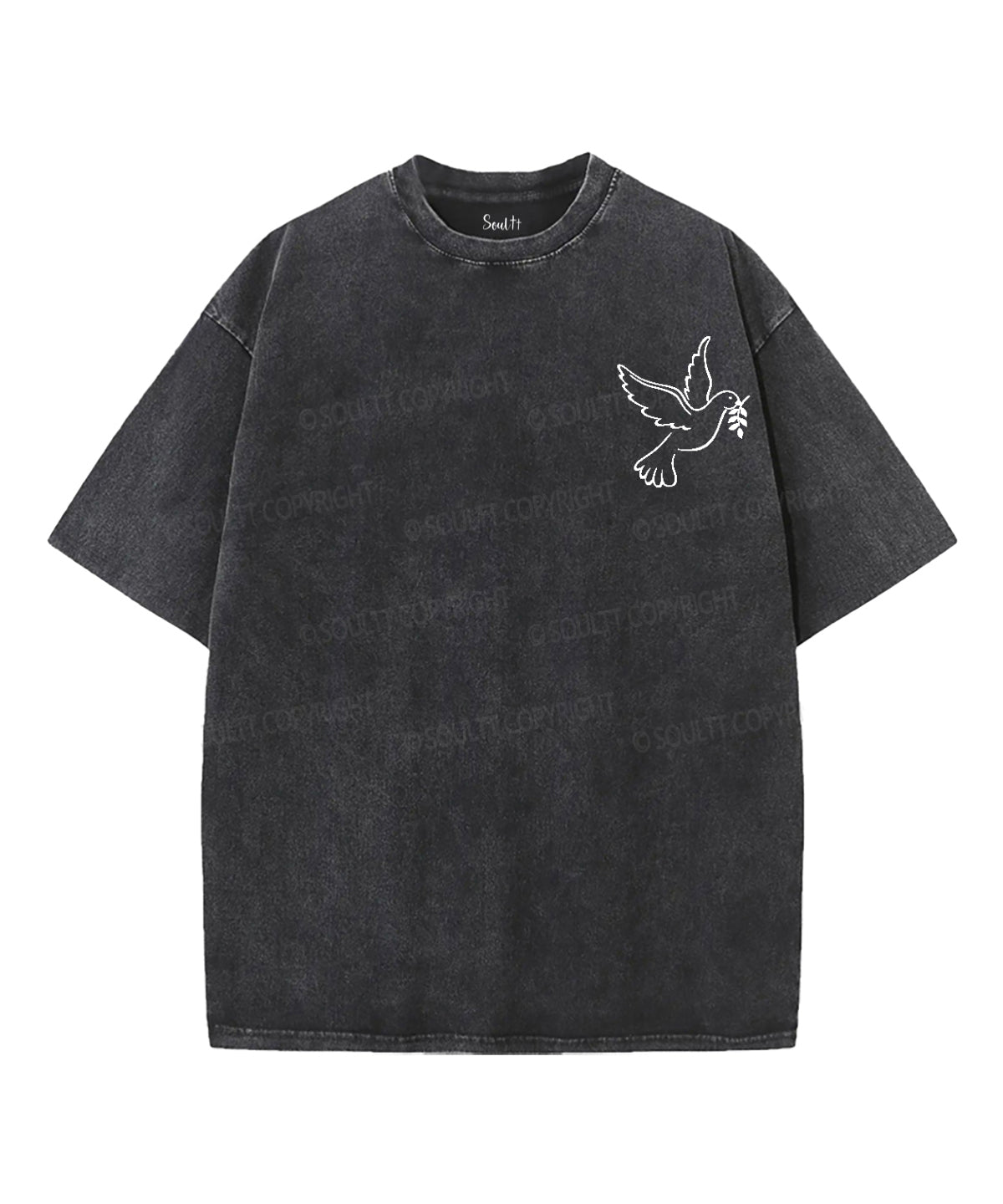 All Joy+Peace Double Sided Unisex Washed Christian T-shirt Hoodie, Sweatshirt | CiraTrend.com (Image 2)