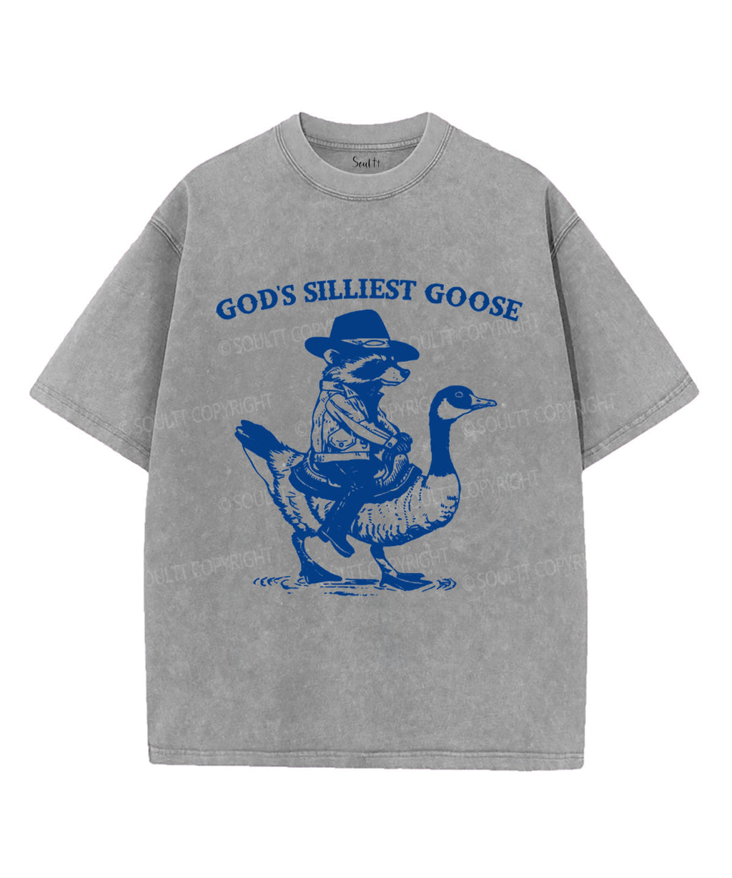 God'S Silliest Goose Washed Christian T-Shirts, Hoodie, Sweatshirt
