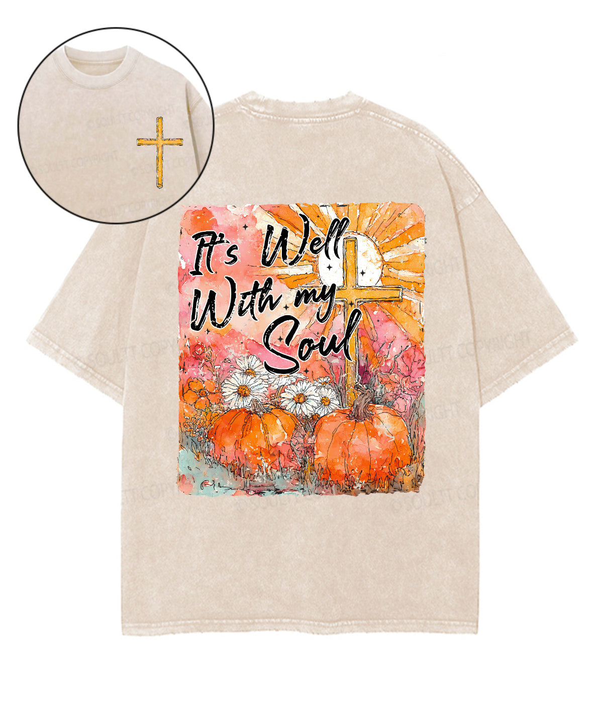 Is Well My Soul Double Sided Washed Christian T-Shirts, Hoodie, Sweatshirt
