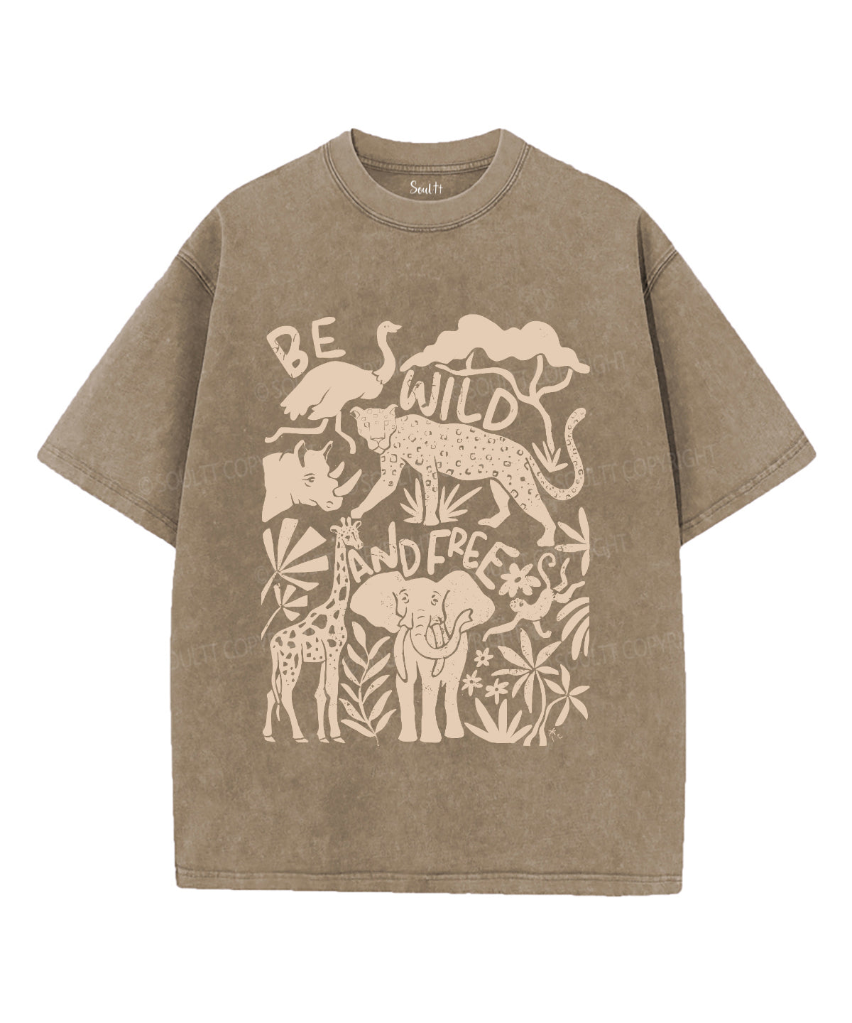 Be Wild and Free Unisex Washed Christian T-shirt Hoodie, Sweatshirt | CiraTrend.com (Image 5)