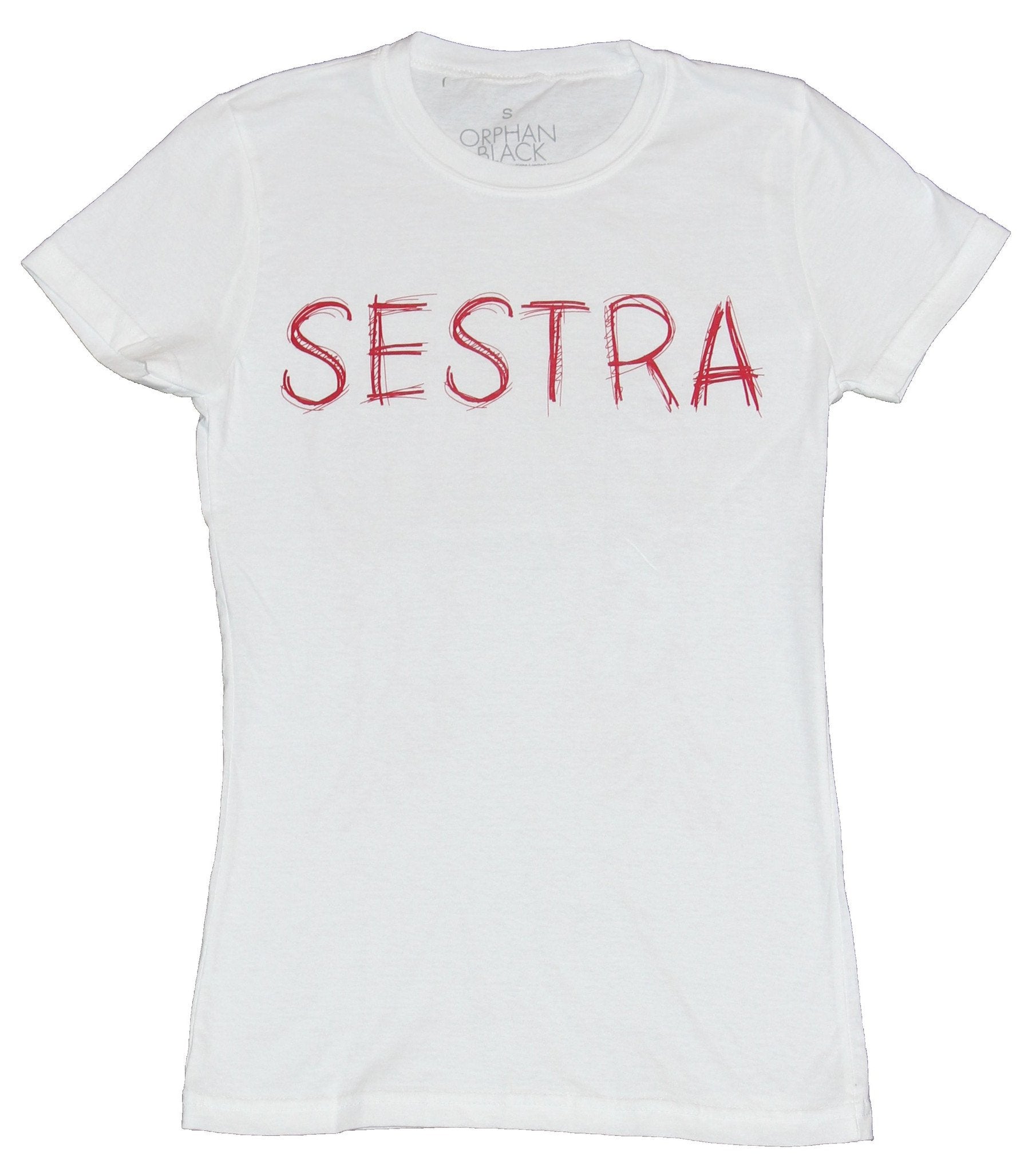 Orphan Black Girls Juniors T-Shirt - Scratchy Name Front Red Winged Back Hoodie, Sweatshirt | CiraTrend.com