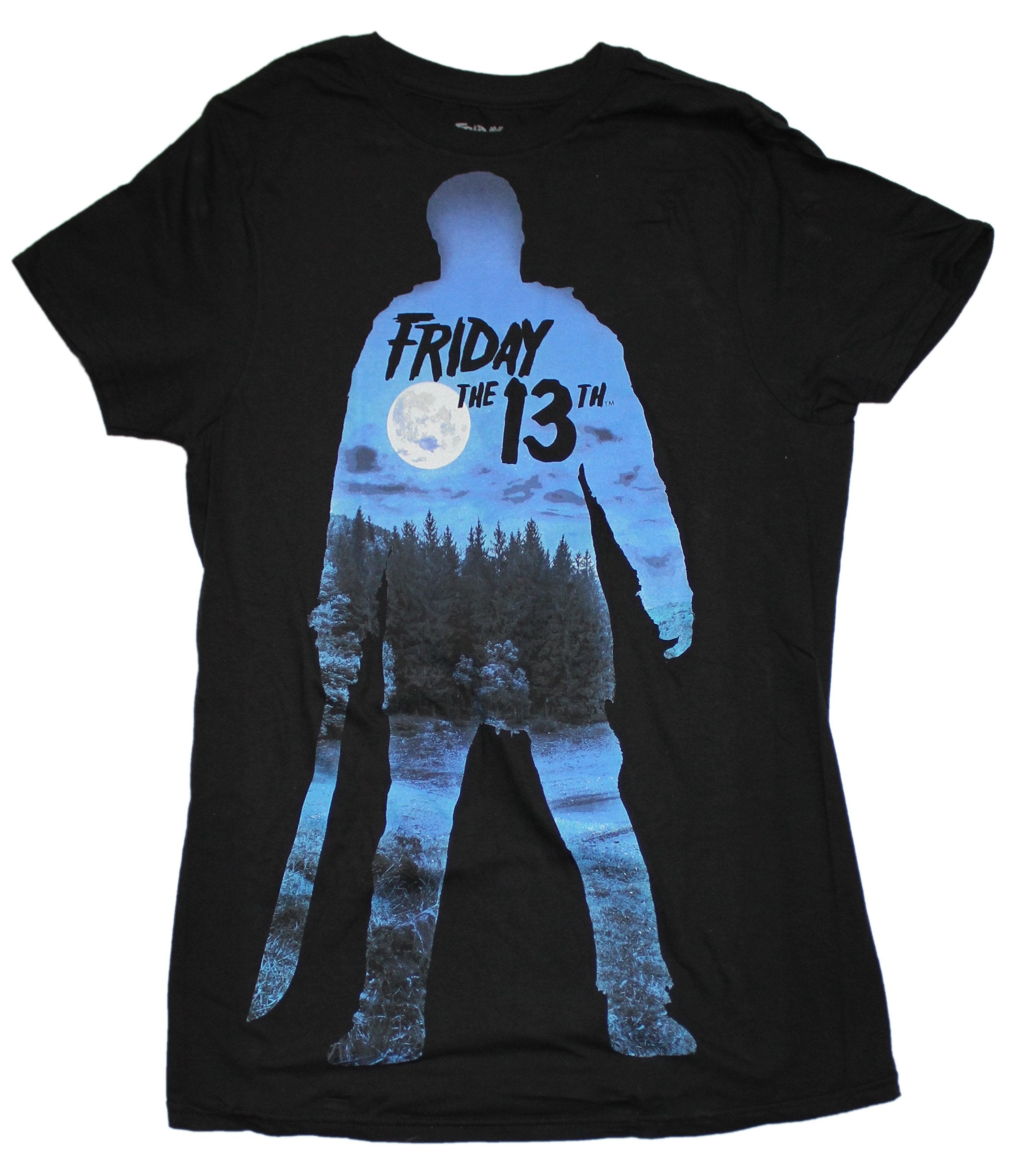 Friday the 13th Mens T-Shirt - Silhouette Movie Poster Image Hoodie, Sweatshirt | CiraTrend.com