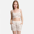 Women's Leopard Crop Tank Top