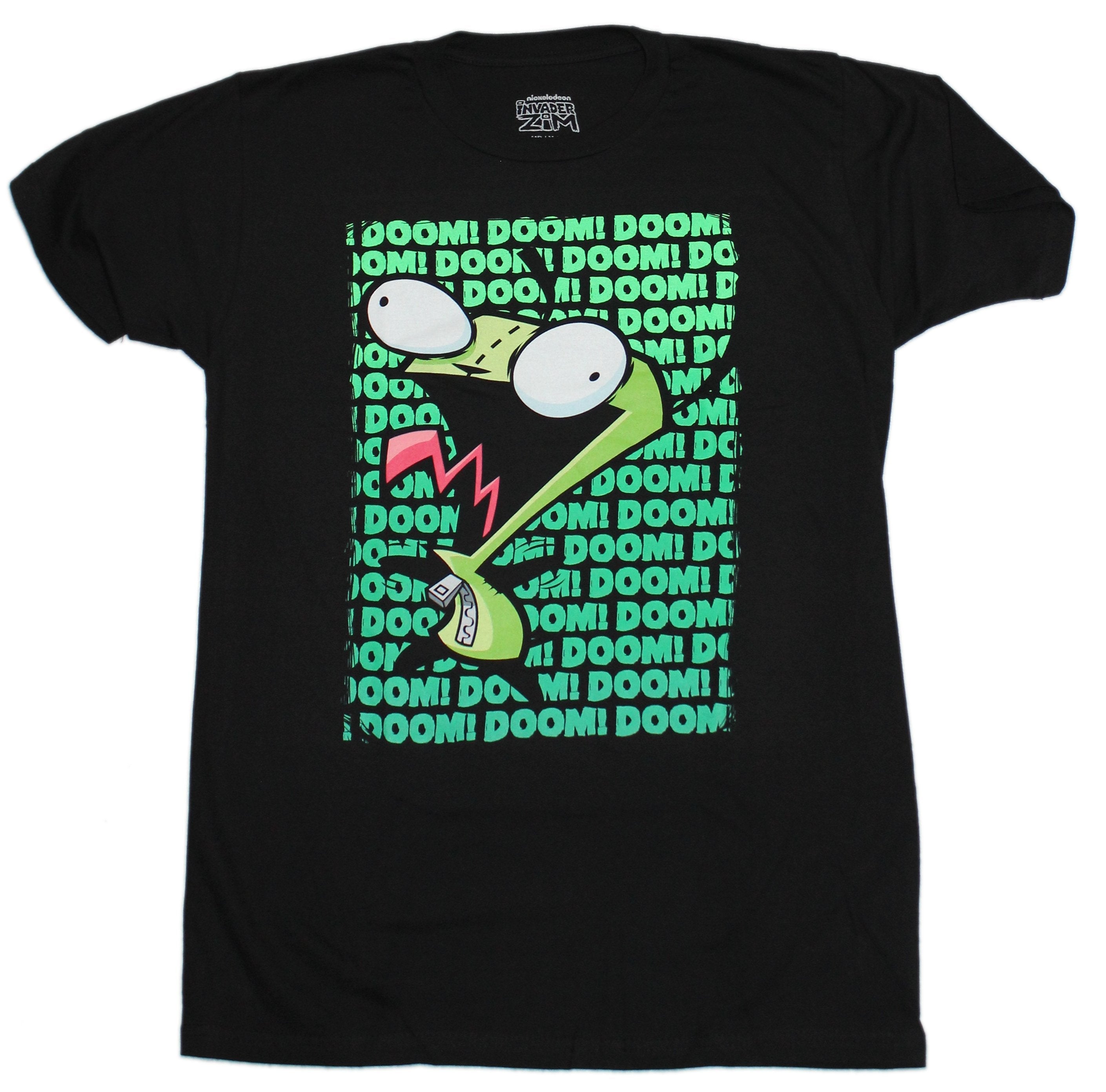 Invader Zim Mens T-Shirt - Gir Repeated Doom Hoodie, Sweatshirt | CiraTrend.com