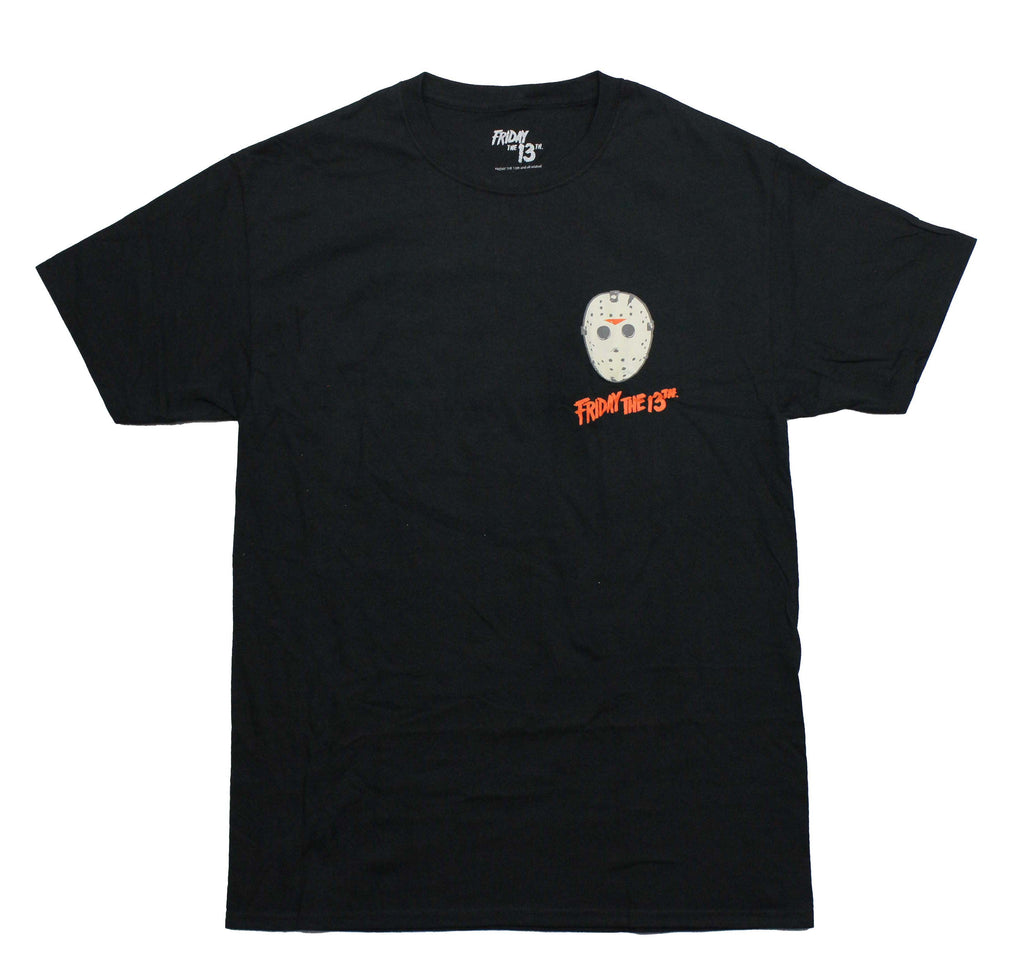 Friday the 13th  Mens T-Shirt - Lapel Jason Mask Day Everyone Fears Back Hoodie, Sweatshirt | CiraTrend.com (Image 1)