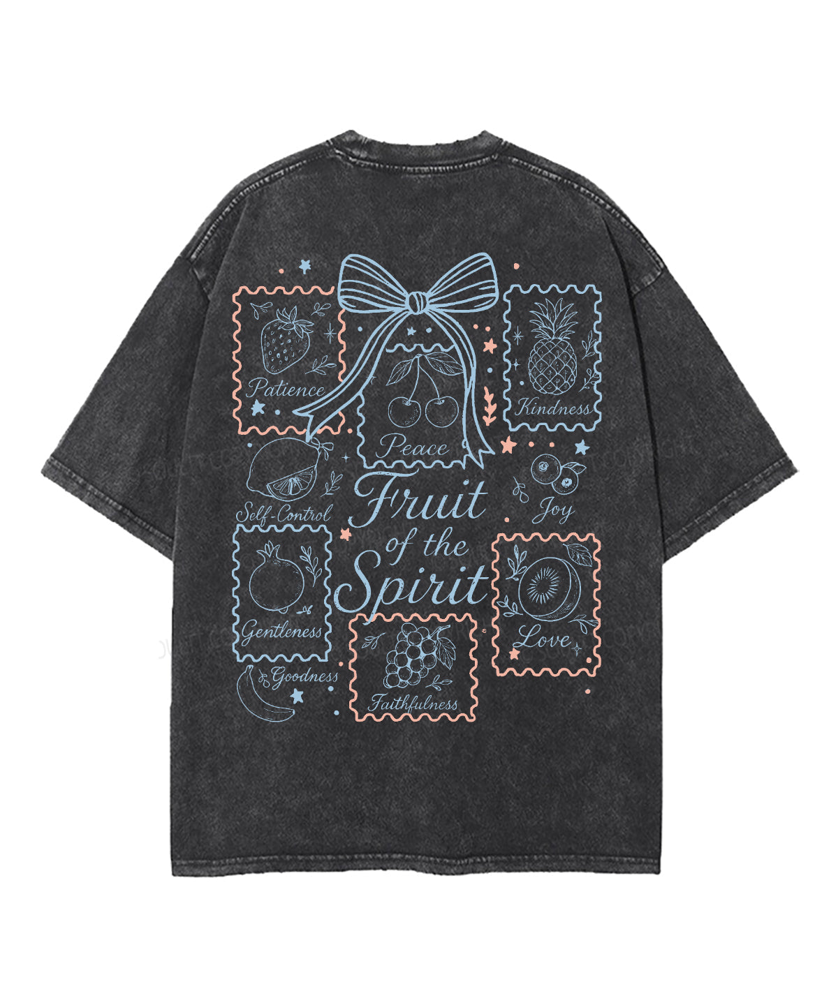 Fruit Of The Spirit Double Sided Unisex Washed Christian T-shirt Style018 Hoodie, Sweatshirt | CiraTrend.com (Image 5)