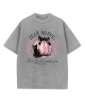 Fear No Evil Washed Christian T-shirt Hoodie, Sweatshirt | CiraTrend.com (Image 1)