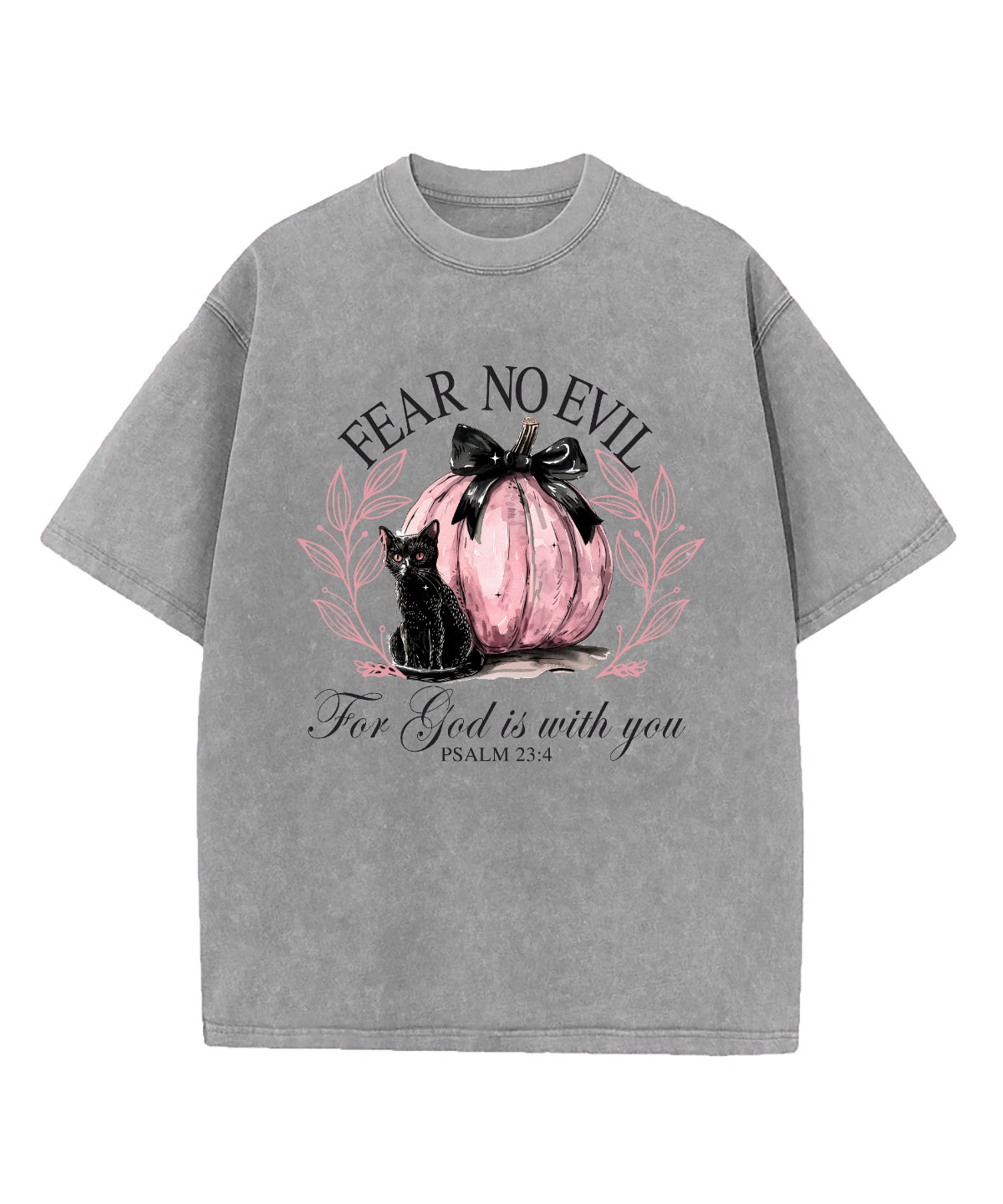 Fear No Evil Washed Christian T-shirt Hoodie, Sweatshirt | CiraTrend.com (Image 1)
