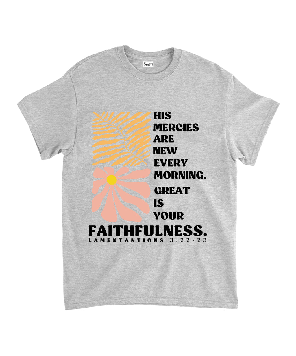 His Mercies Are New Unisex Cotton Christian T-Shirt Style003 Hoodie, Sweatshirt | CiraTrend.com (Image 3)