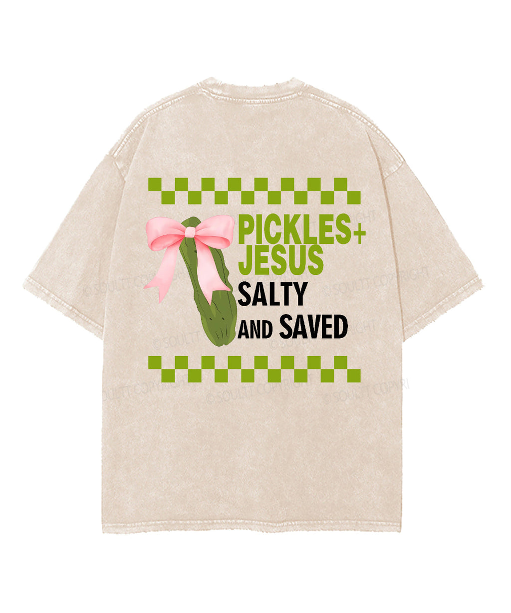 Salty And Saved Double Sided Unisex Washed Christian T-shirt Style006 Hoodie, Sweatshirt | CiraTrend.com (Image 4)