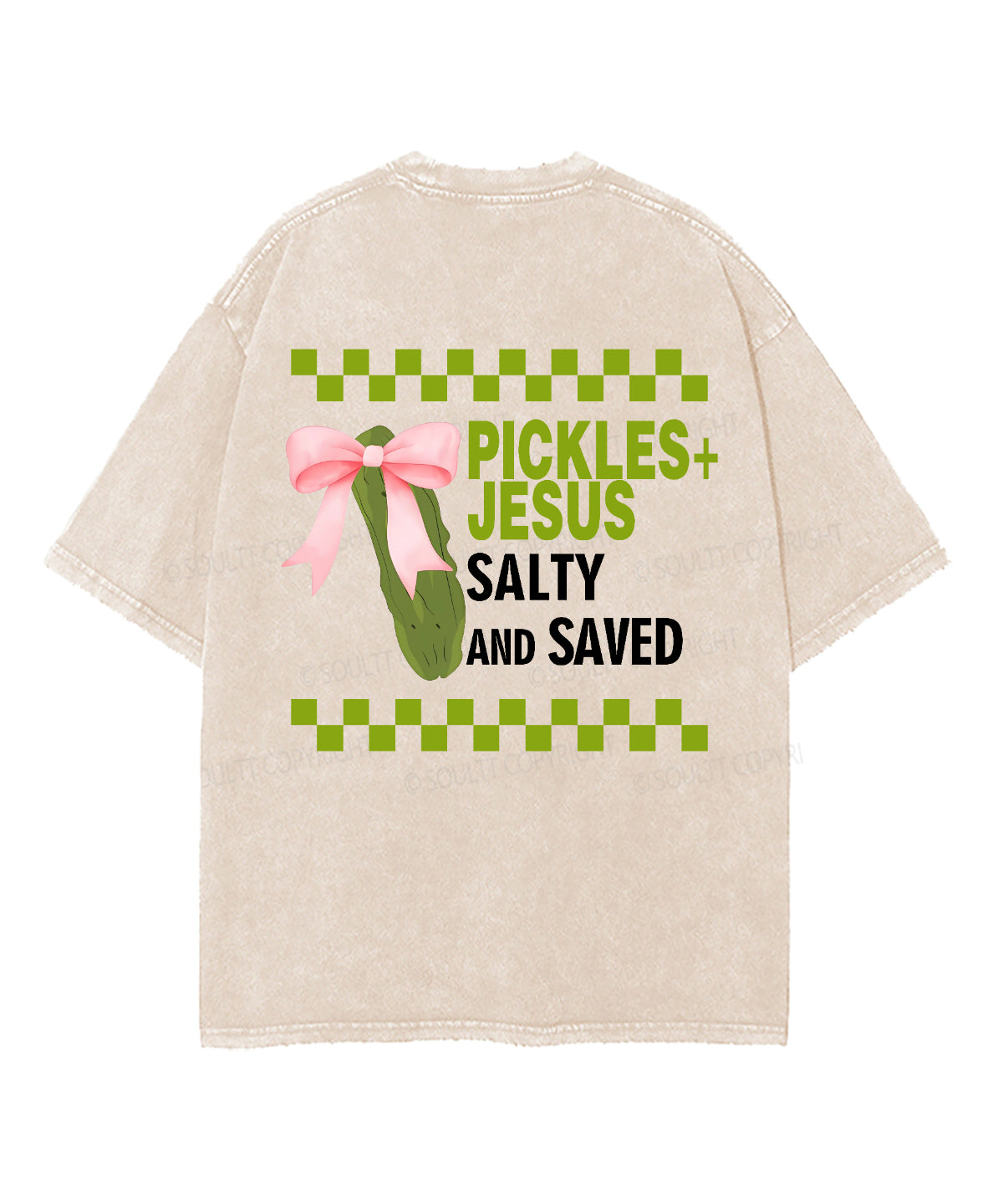 Salty And Saved Double Sided Unisex Washed Christian T-shirt Style006 Hoodie, Sweatshirt | CiraTrend.com (Image 4)