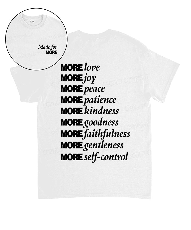 Made For More Double Sided Unisex Cotton Christian T-Shirt Hoodie, Sweatshirt | CiraTrend.com (Image 1)