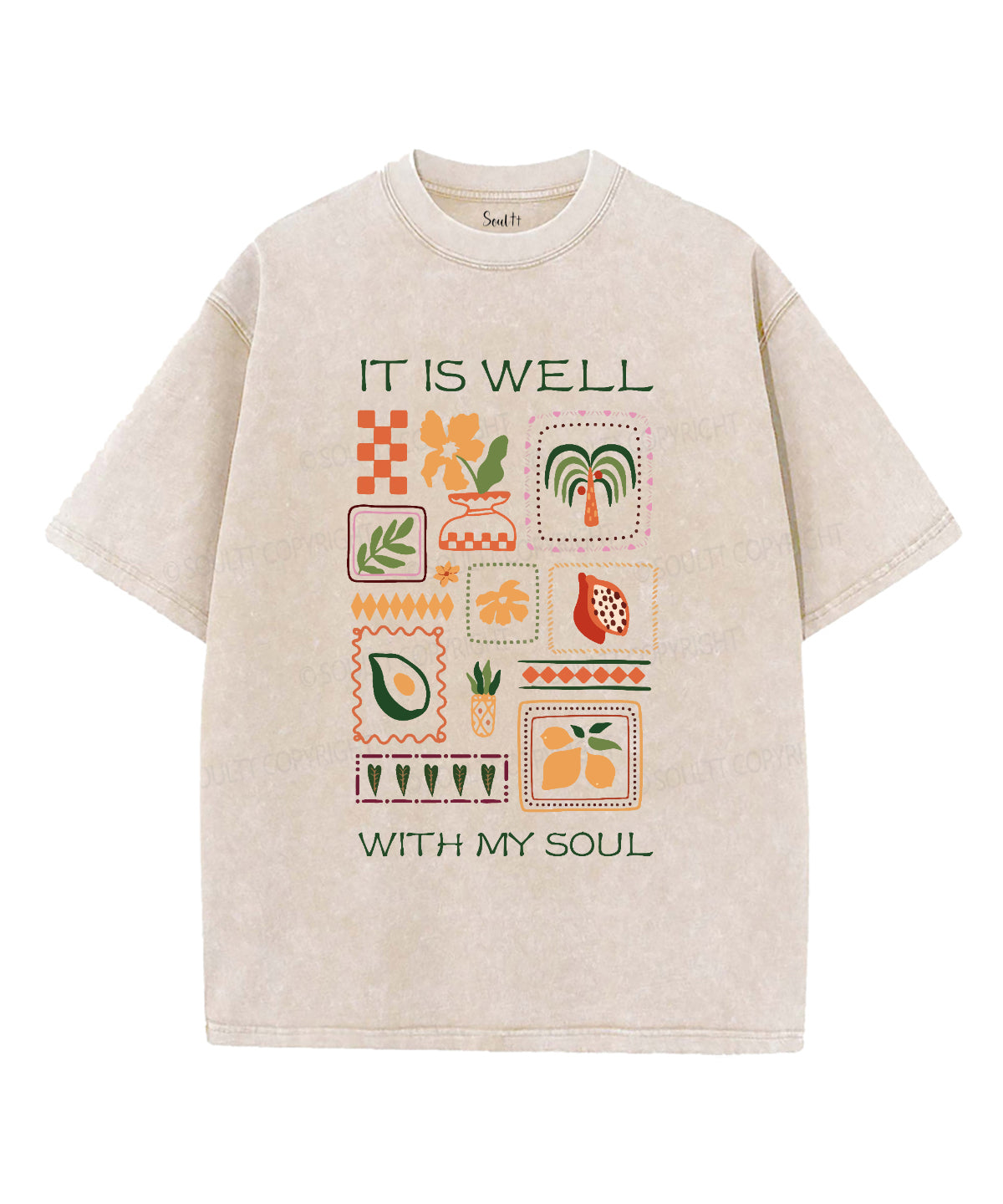 It Is Well With My Soul Washed Christian T-shirt Style027 Hoodie, Sweatshirt | CiraTrend.com (Image 1)