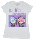 RE Zero Girls Juniors Mens T-Shirt - Chibi Style Twins Image Hoodie, Sweatshirt | CiraTrend.com