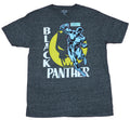 Black Panther Mens T-Shirt -  Classic Comic Style Attacking Over Yellow Symbol Hoodie, Sweatshirt | CiraTrend.com
