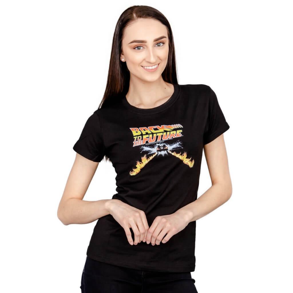 Back to the Future Flames Juniors T-shirt Hoodie, Sweatshirt | CiraTrend.com (Image 3)