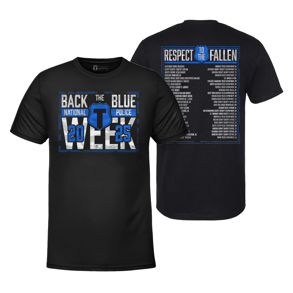Back The Blue Police Commemorative T-Shirt - SIGNED Hoodie, Sweatshirt | CiraTrend.com (Image 1)