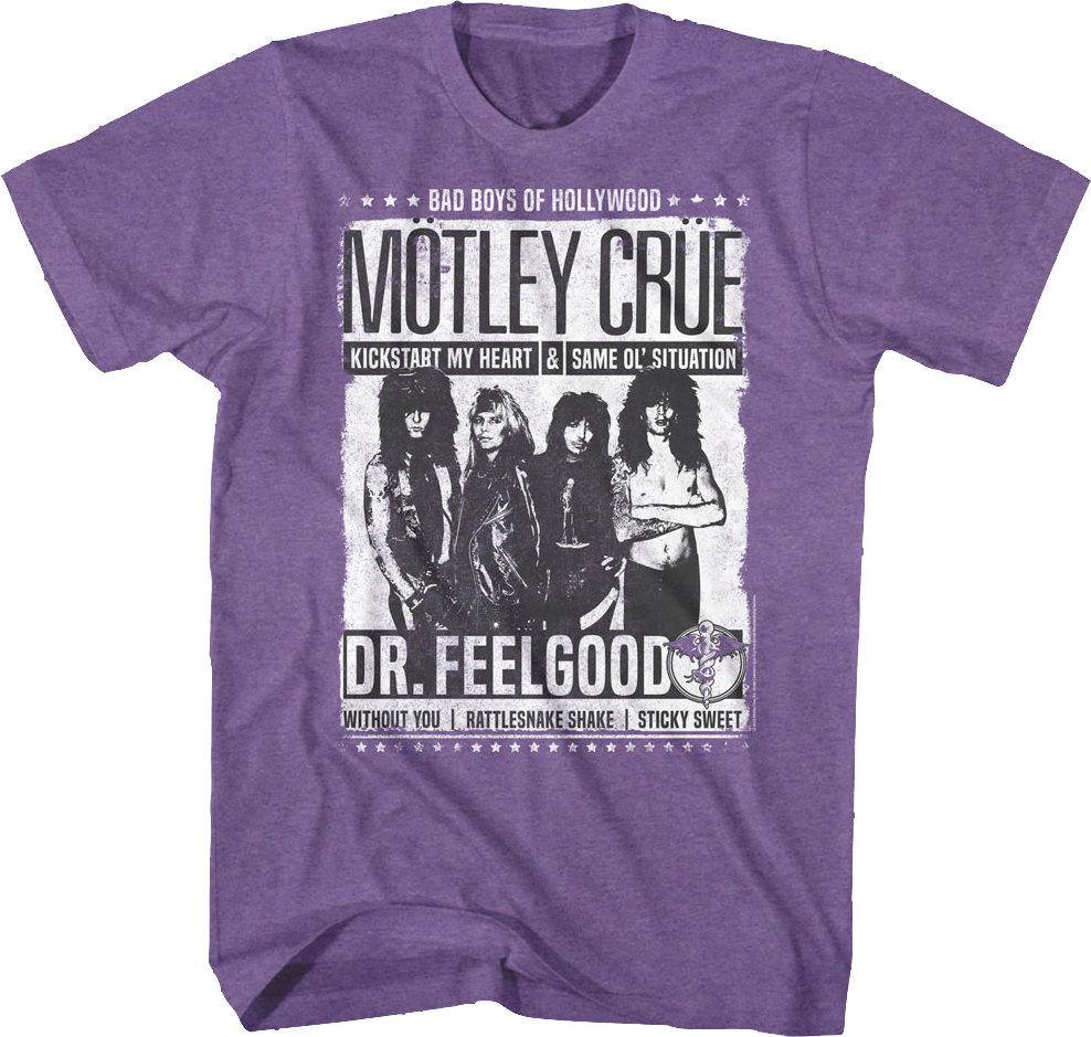 Bad Boys Of Hollywood Poster Motley Crue T-Shirt Hoodie, Sweatshirt | CiraTrend.com (Image 1)