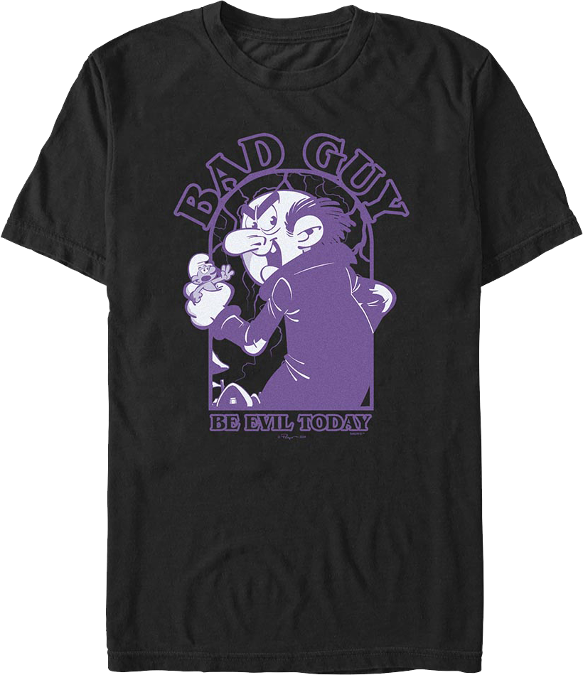 Bad Guy Be Evil Today Smurfs T-Shirt Hoodie, Sweatshirt | CiraTrend.com (Image 1)