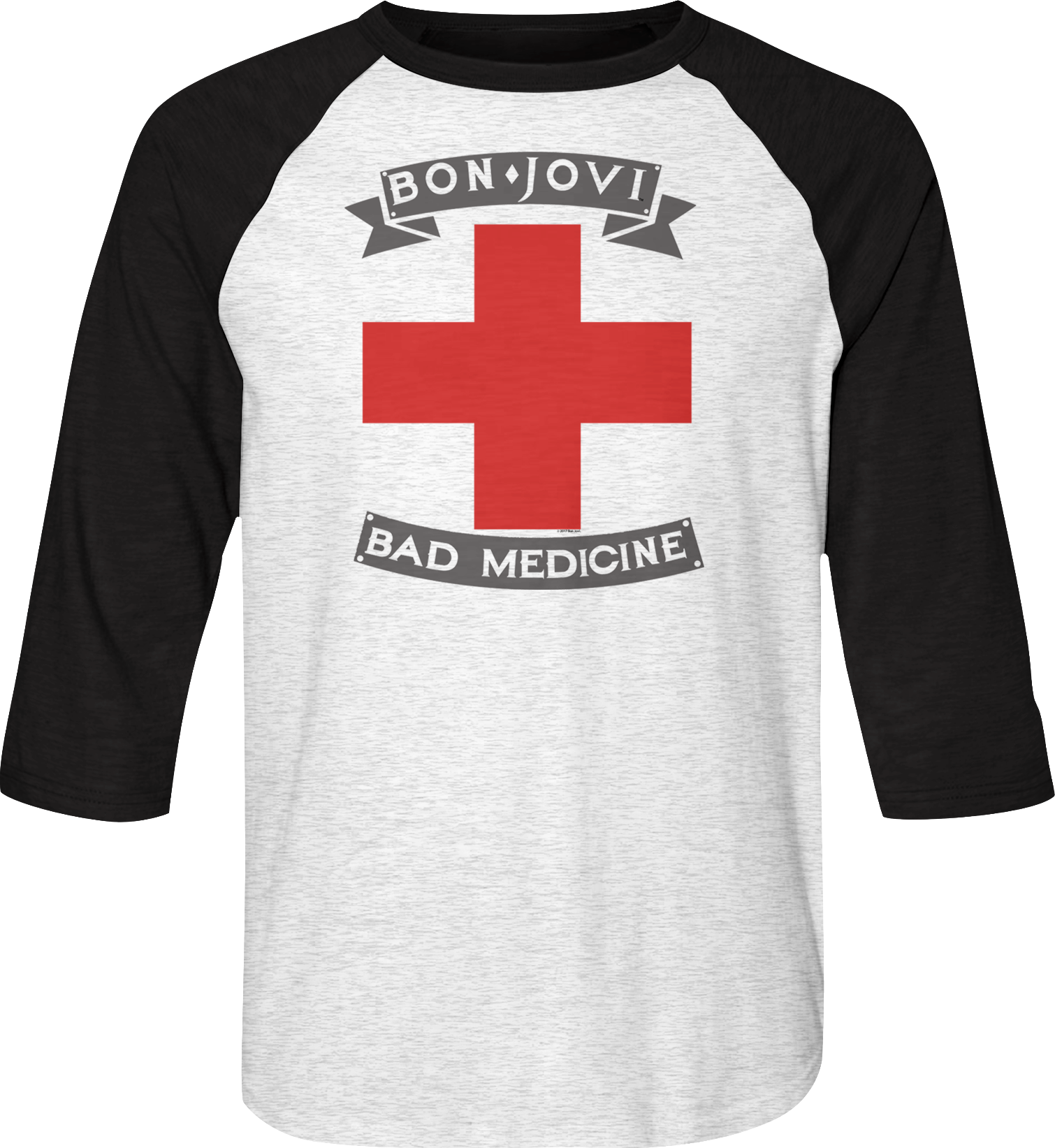Bad Medicine Bon Jovi Raglan Baseball Shirt Hoodie, Sweatshirt | CiraTrend.com (Image 1)