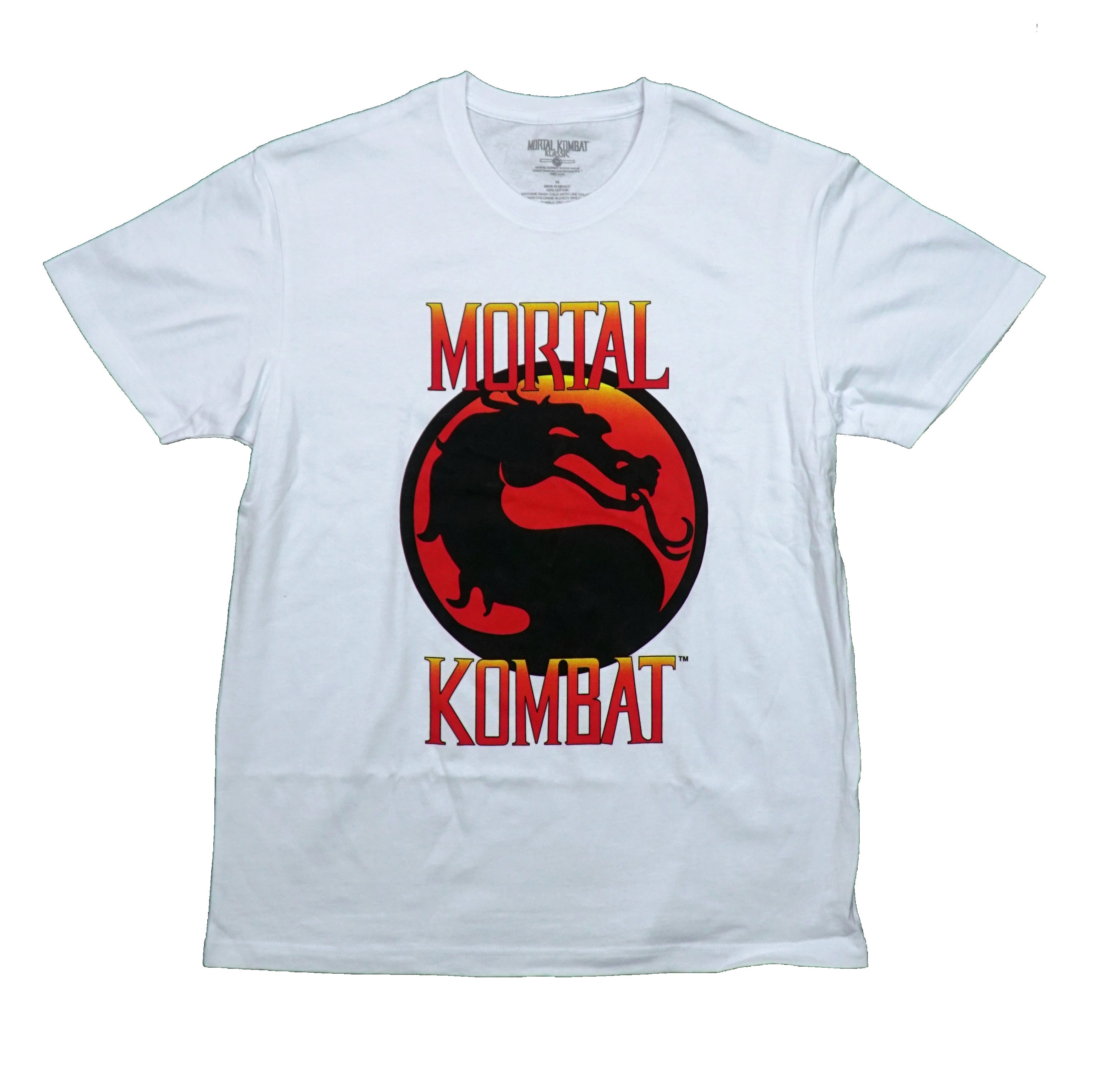 Mortal Kombat Men T-Shirt -  Classic Logo on White Hoodie, Sweatshirt | CiraTrend.com