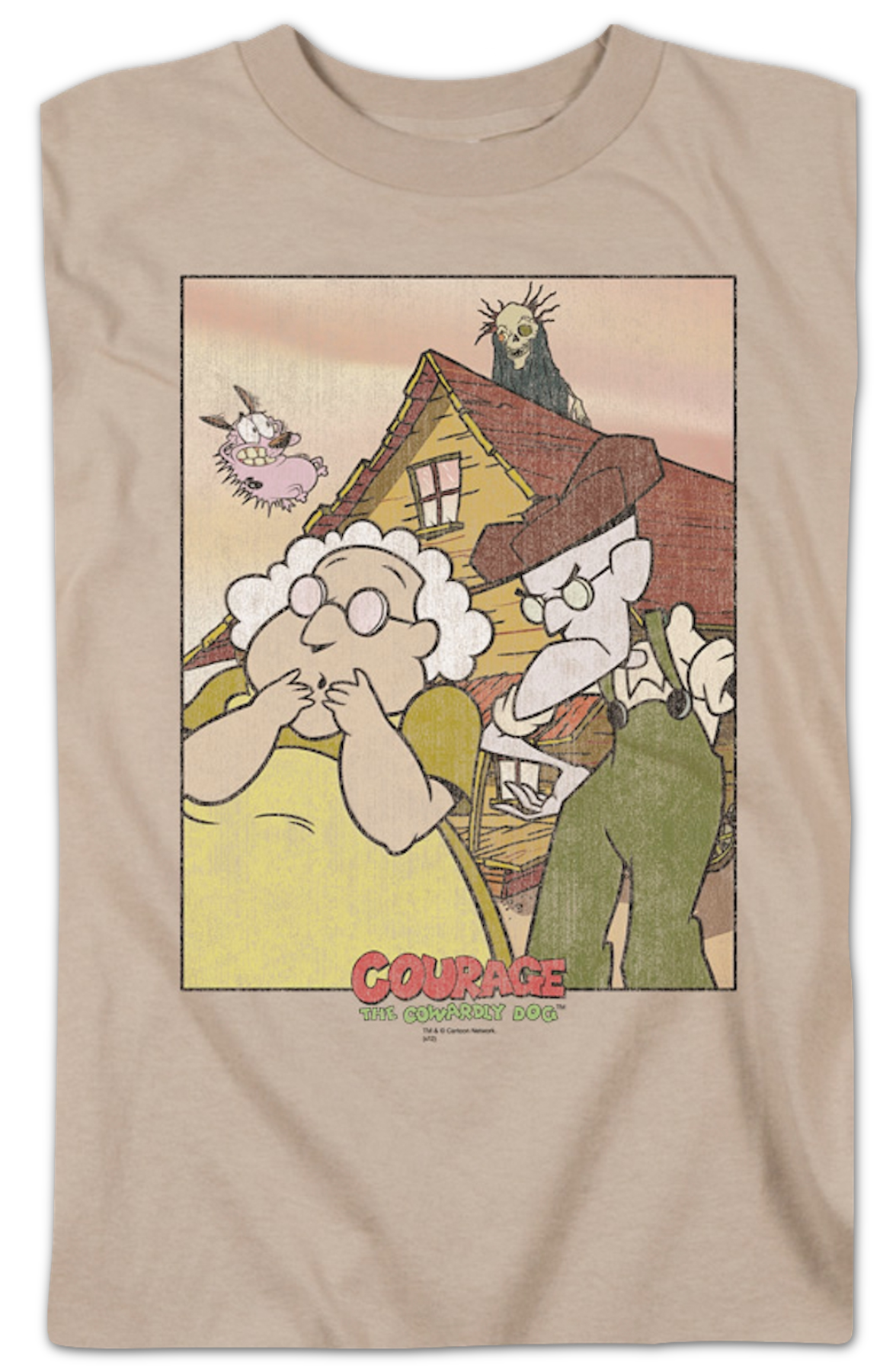 Bagge Gothic Courage The Cowardly Dog T-Shirt Hoodie, Sweatshirt | CiraTrend.com (Image 2)