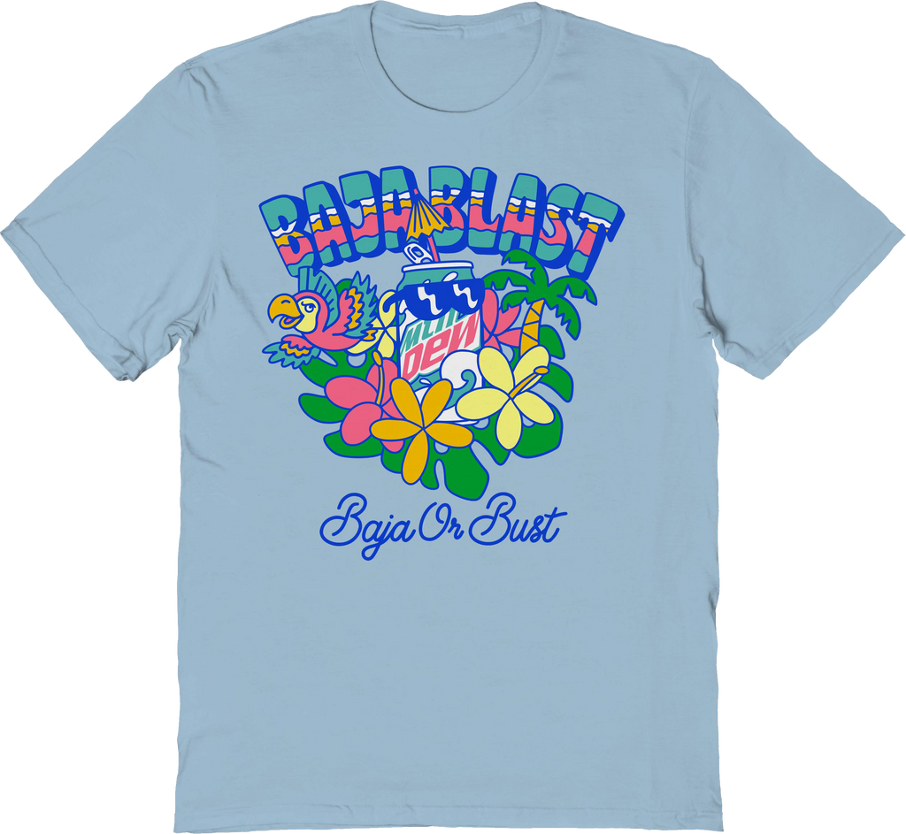 Baja Or Bust Mountain Dew T-Shirt Hoodie, Sweatshirt | CiraTrend.com (Image 1)