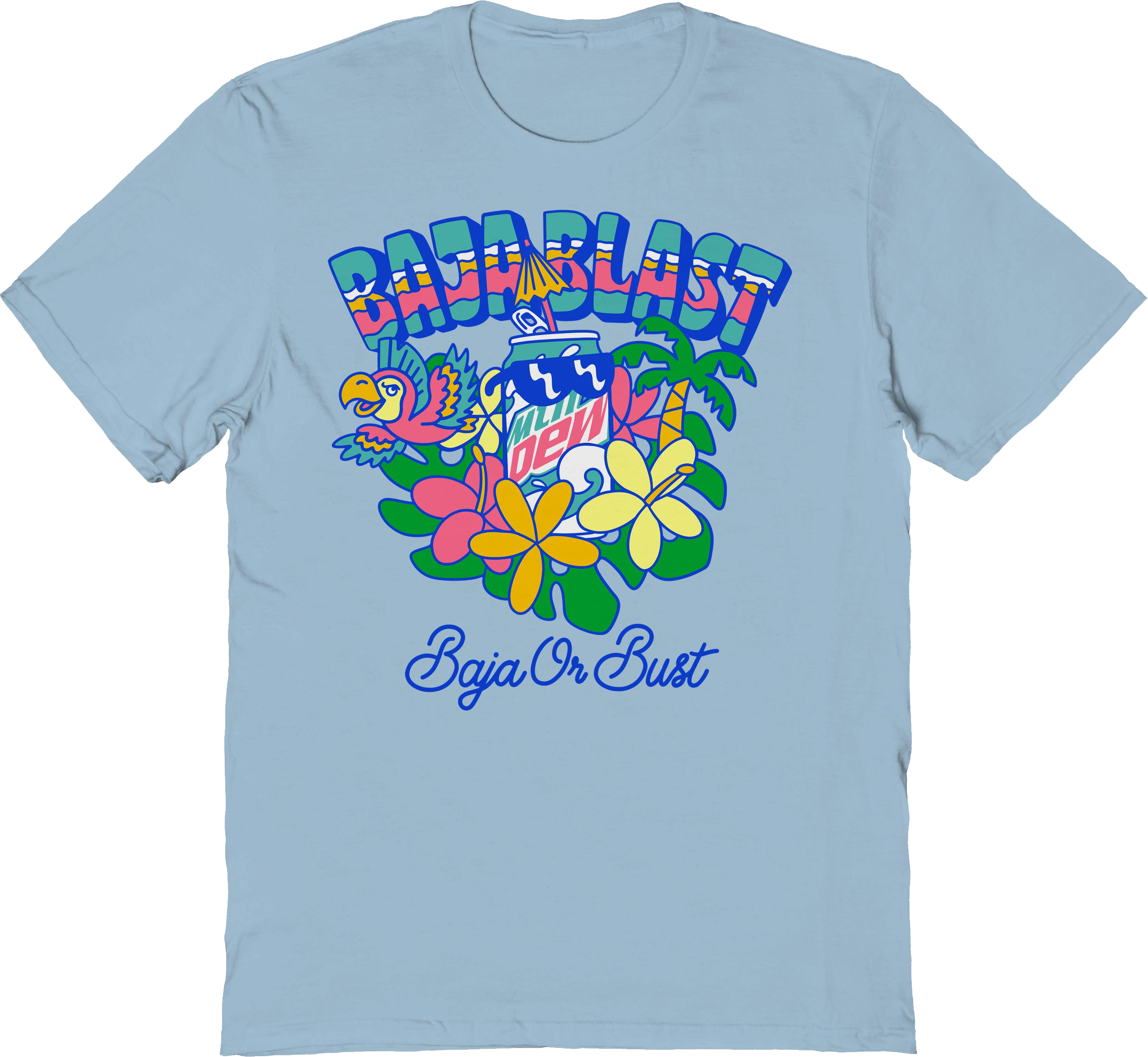 Baja Or Bust Mountain Dew T-Shirt Hoodie, Sweatshirt | CiraTrend.com (Image 1)