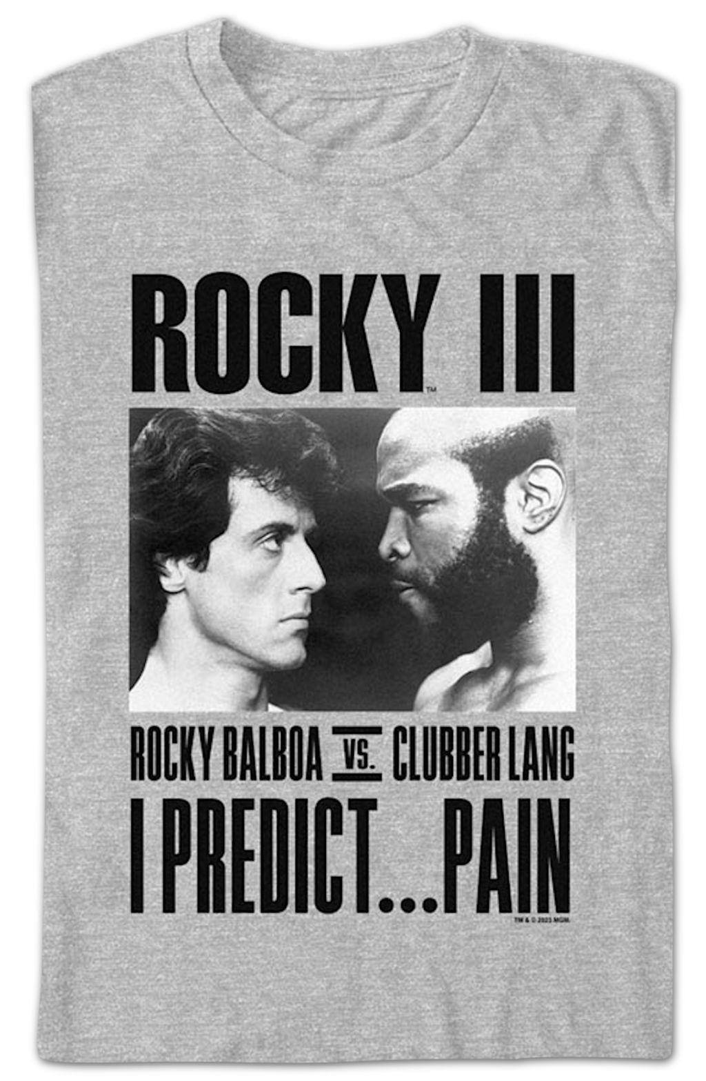 Balboa vs. Lang I Predict Pain Rocky III T-Shirt Hoodie, Sweatshirt | CiraTrend.com (Image 2)