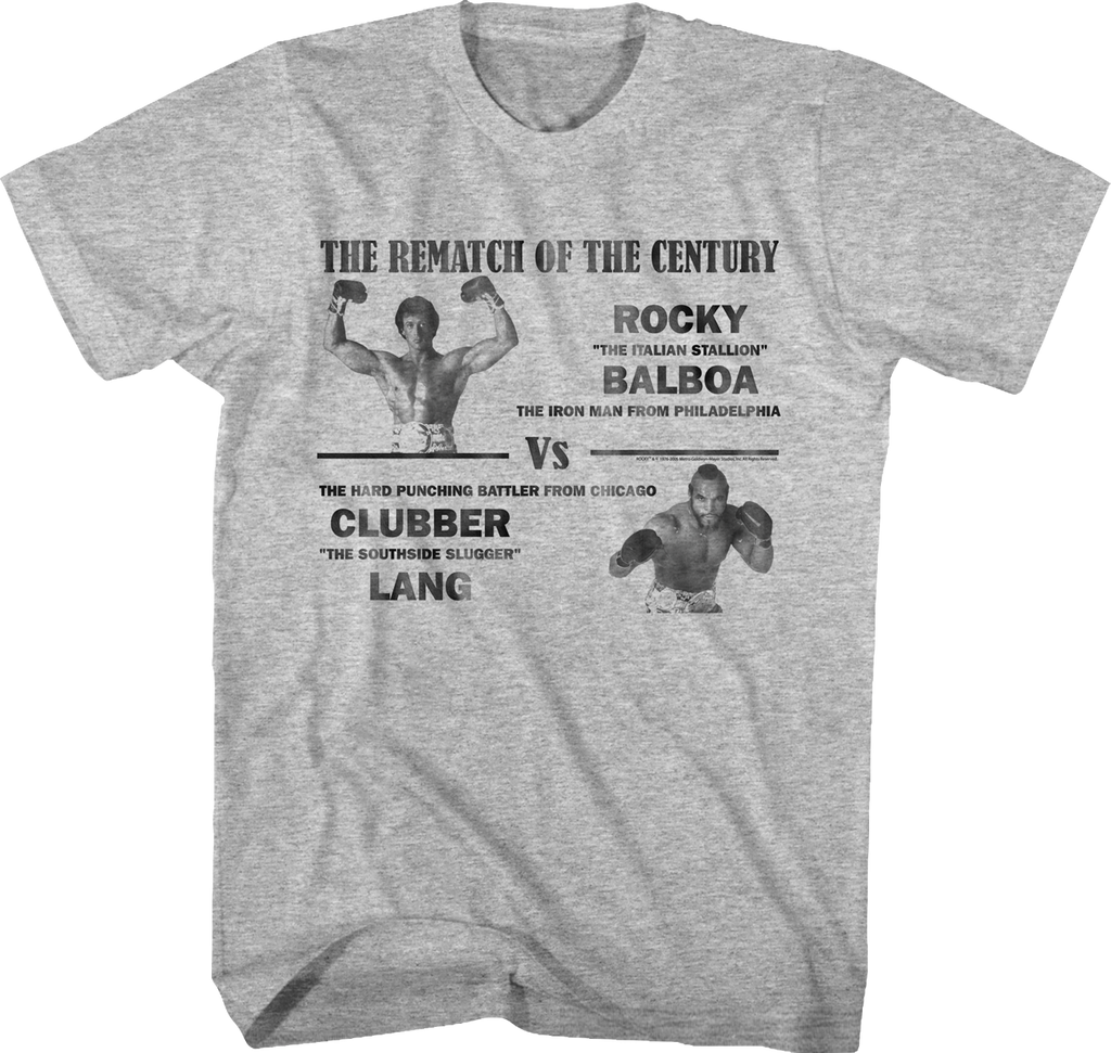 Balboa vs Lang Rematch of the Century Rocky T-Shirt Hoodie, Sweatshirt | CiraTrend.com (Image 1)